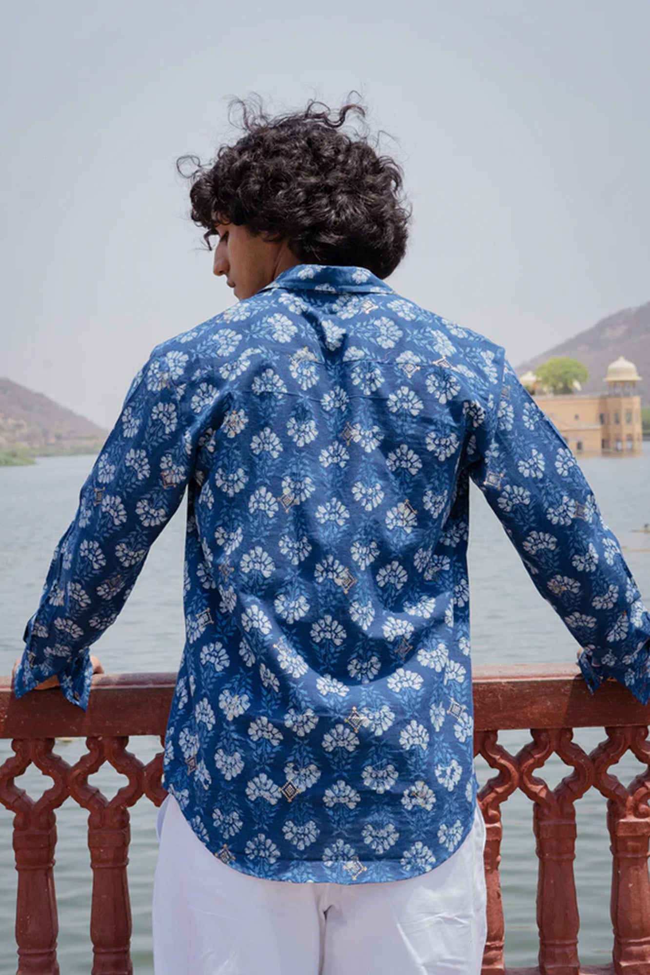 Jal Tarang Indigo Full Sleeve Shirt