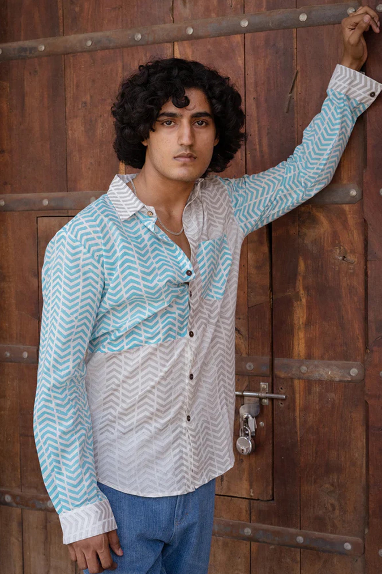 Geometric Play Full Sleeve Shirt