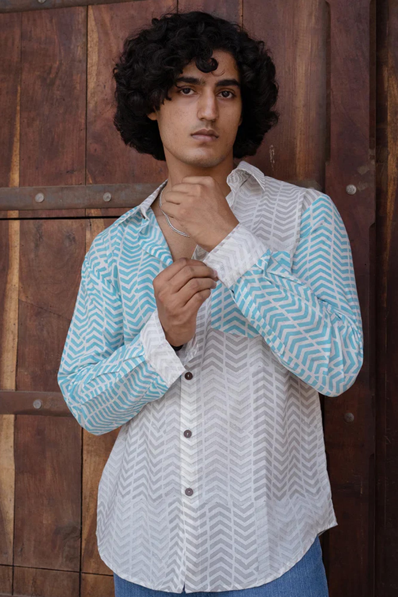 Geometric Play Full Sleeve Shirt
