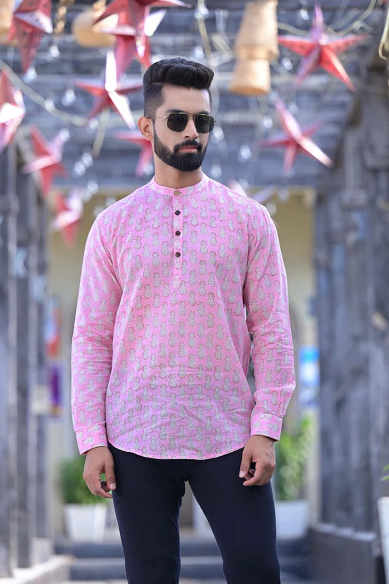 Pink Pineapple Full Sleeve Shirt