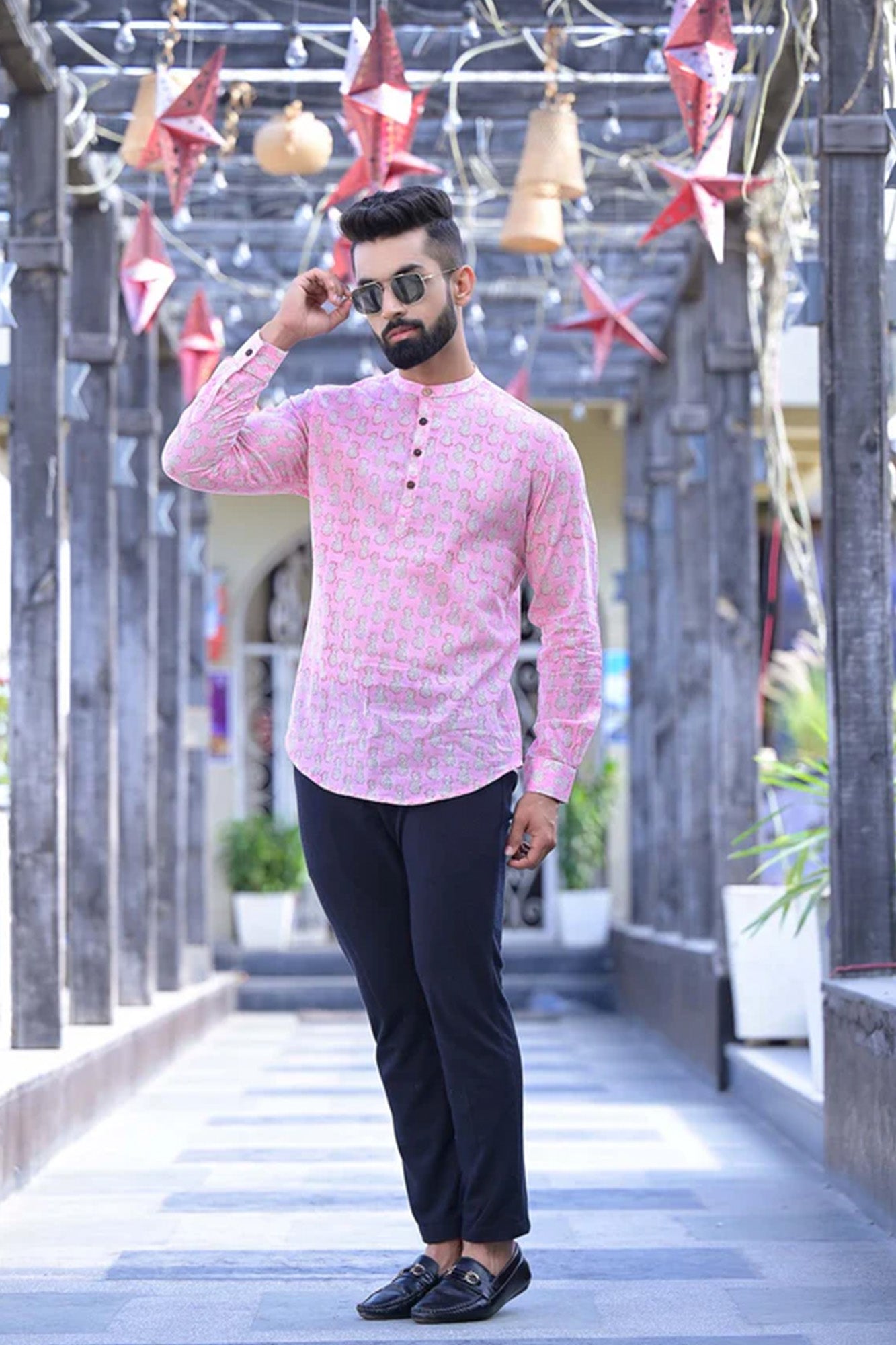 Pink Pineapple Full Sleeve Shirt
