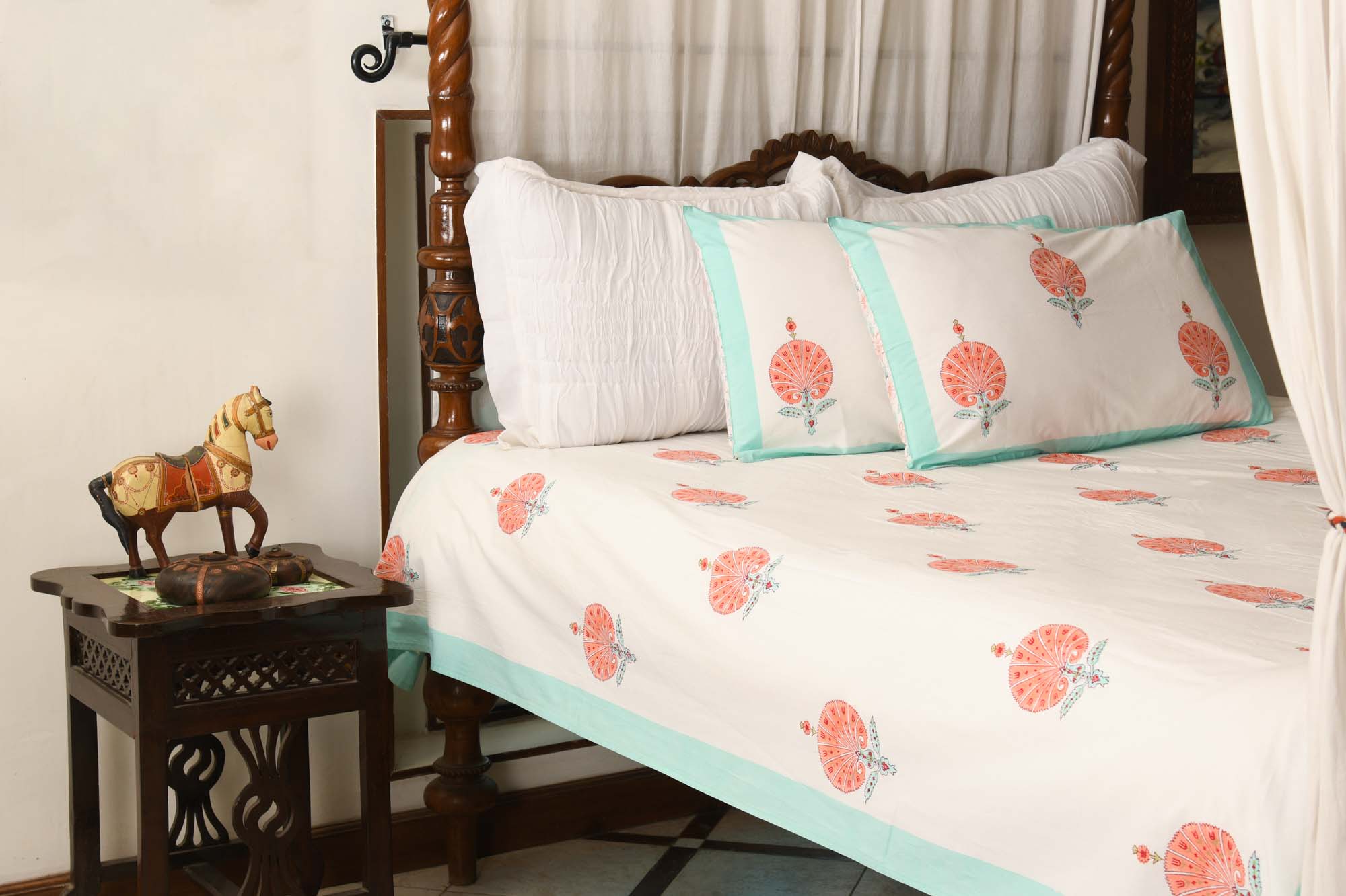 Mughal Blush Bedsheet