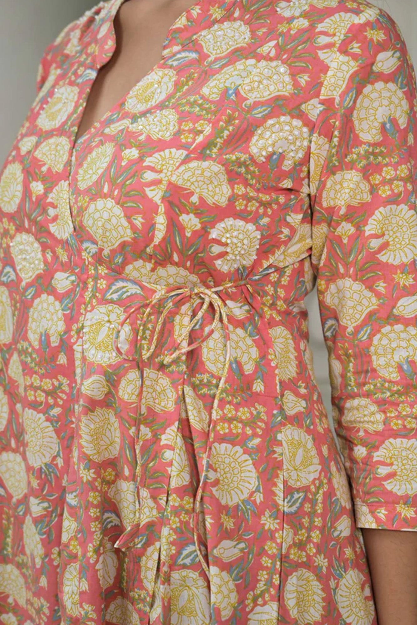 Afsana Angrakha Lotus Dress