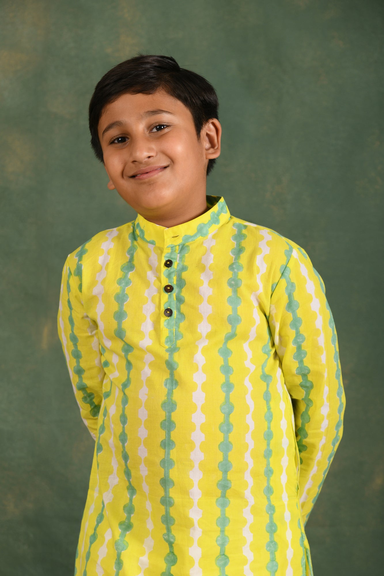 Lime Breeze Kurta