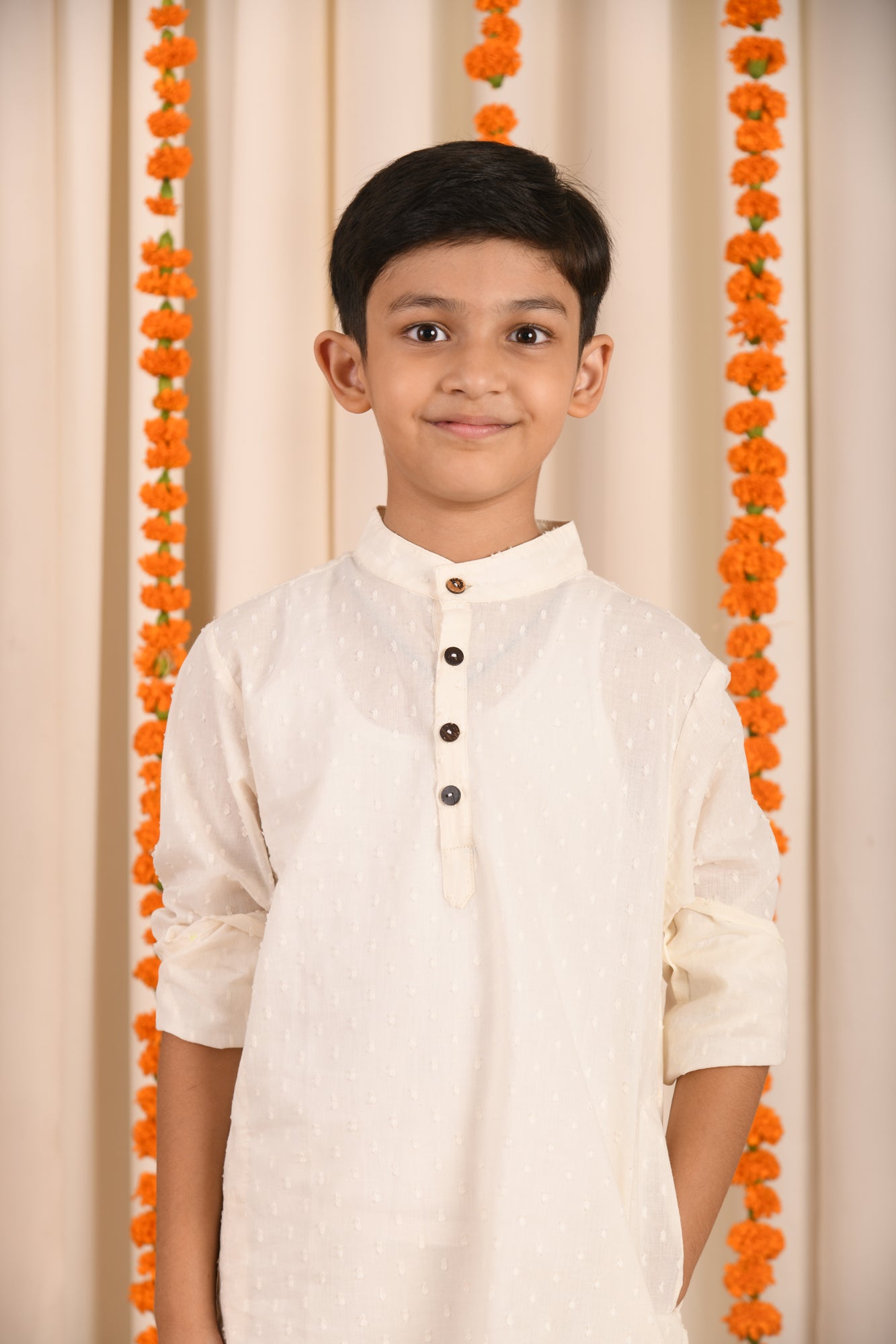White Dobby Kurta