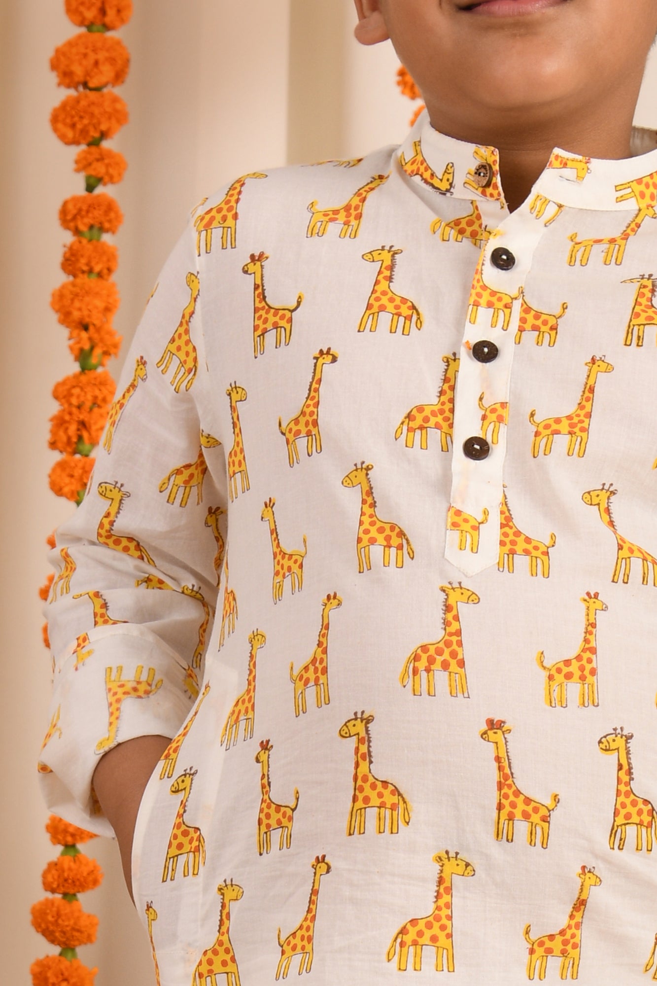 Dotty Giraffe Kurta