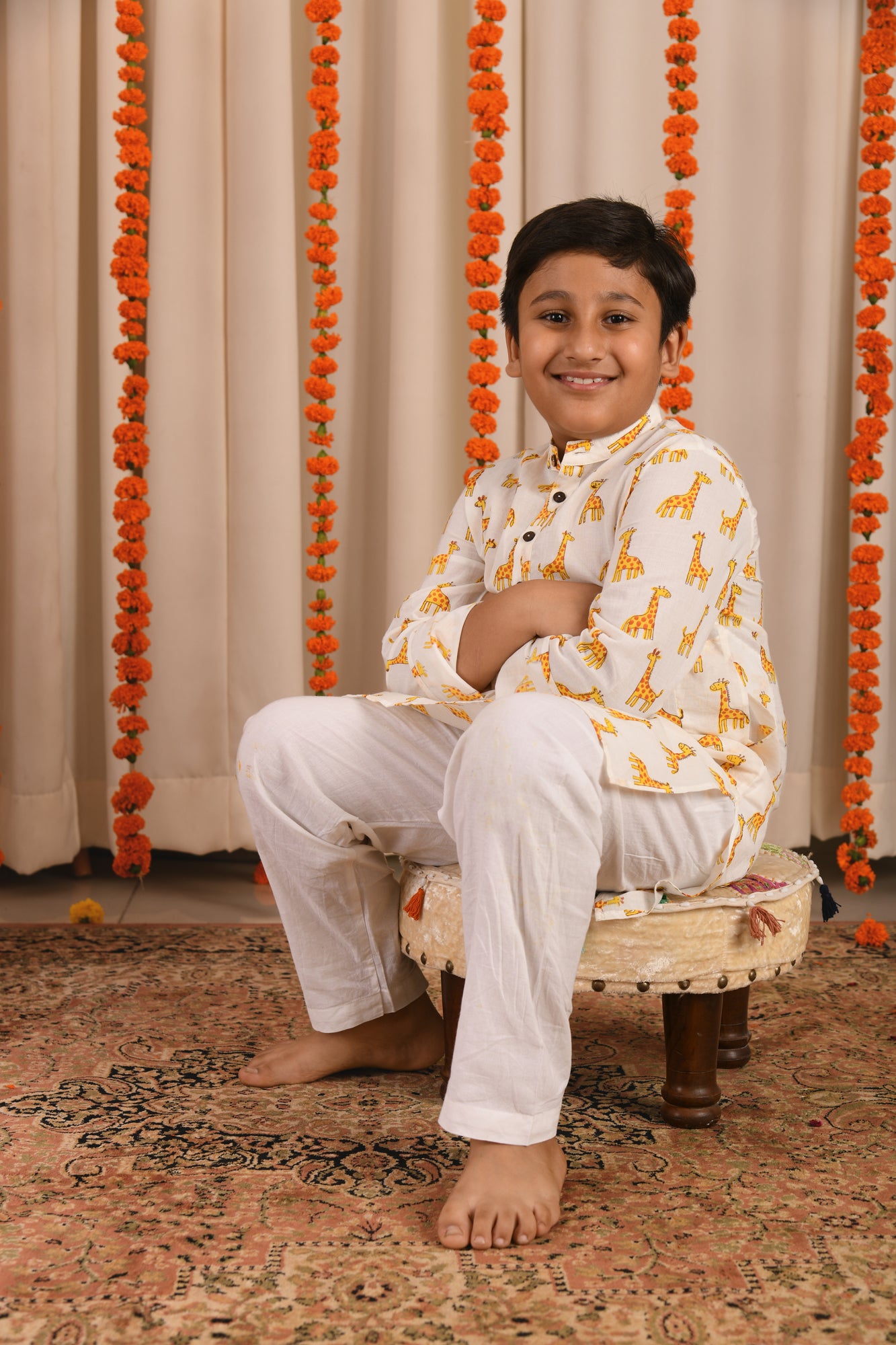 Dotty Giraffe Kurta