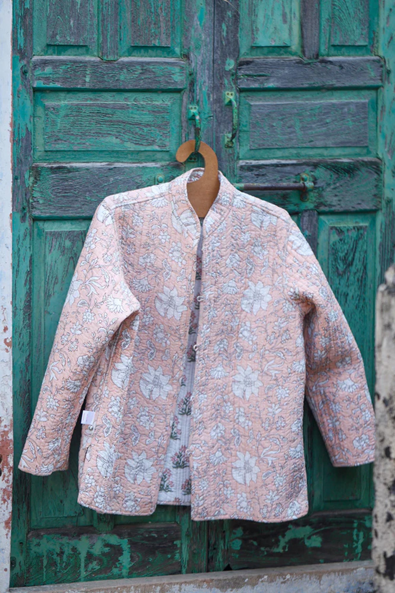 Periwinkle Peach Full Sleeve Jacket