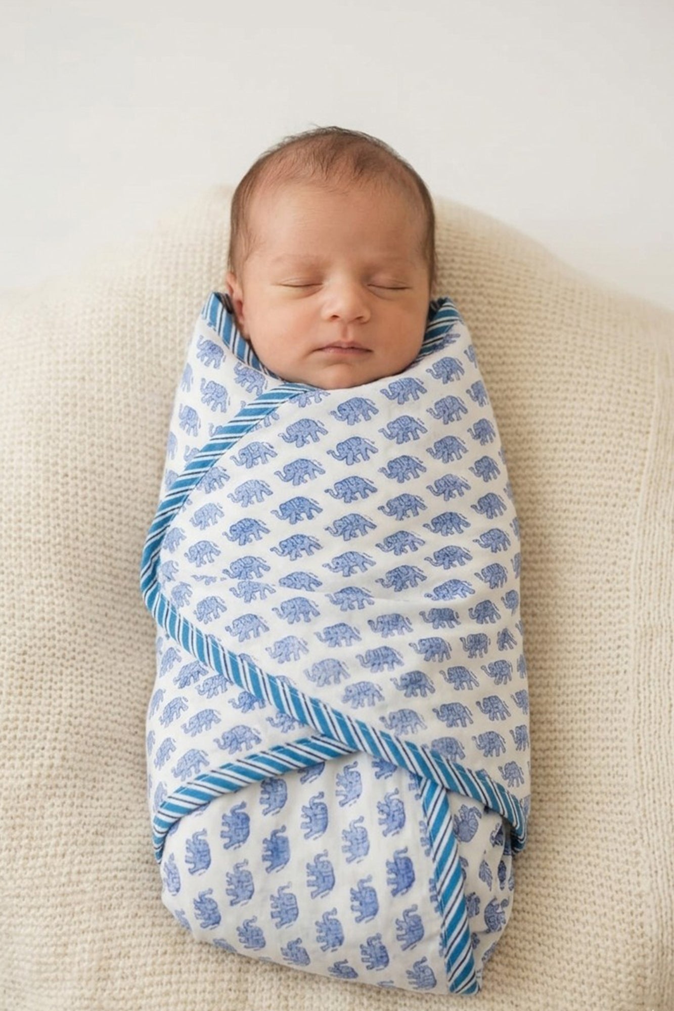Tiny Trunky Swaddle Pair