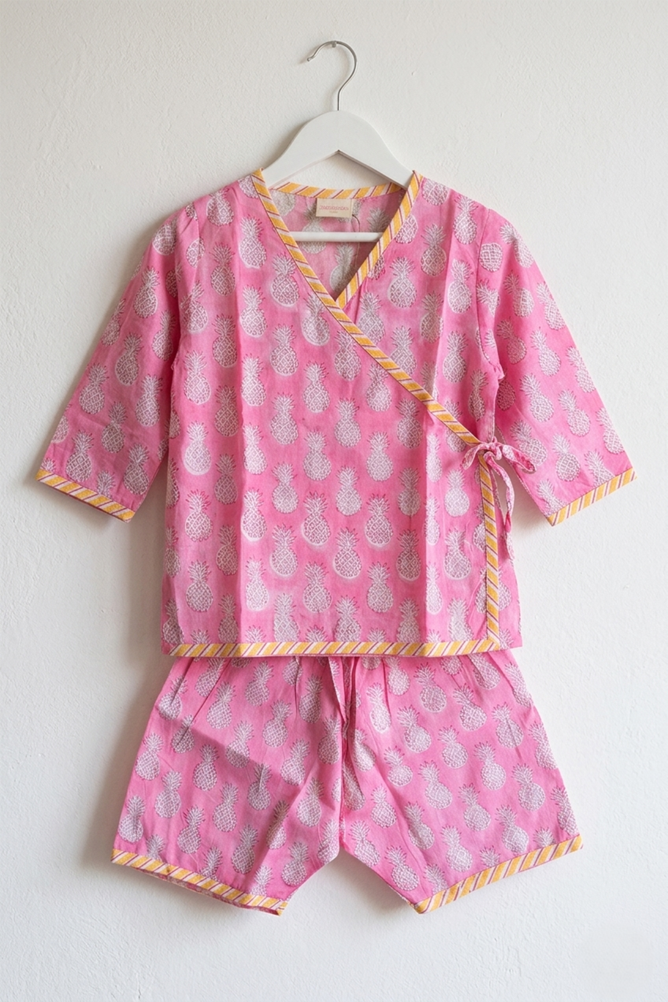 Pink Pineapple Angarakha Top with Shorts
