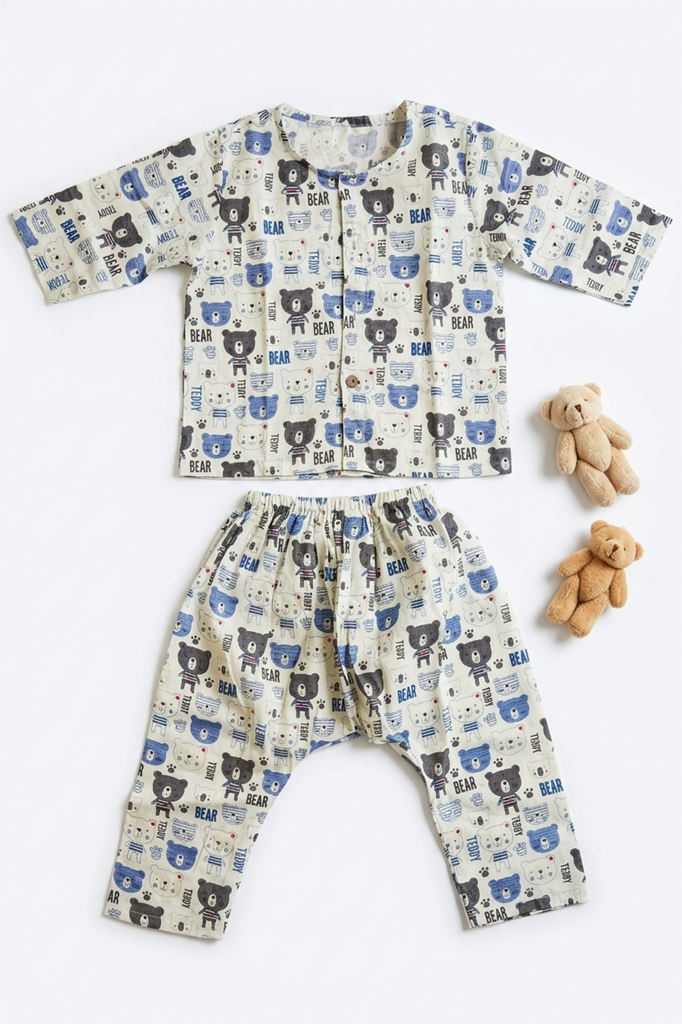 Teddy Bear Shirt & Pajama Set