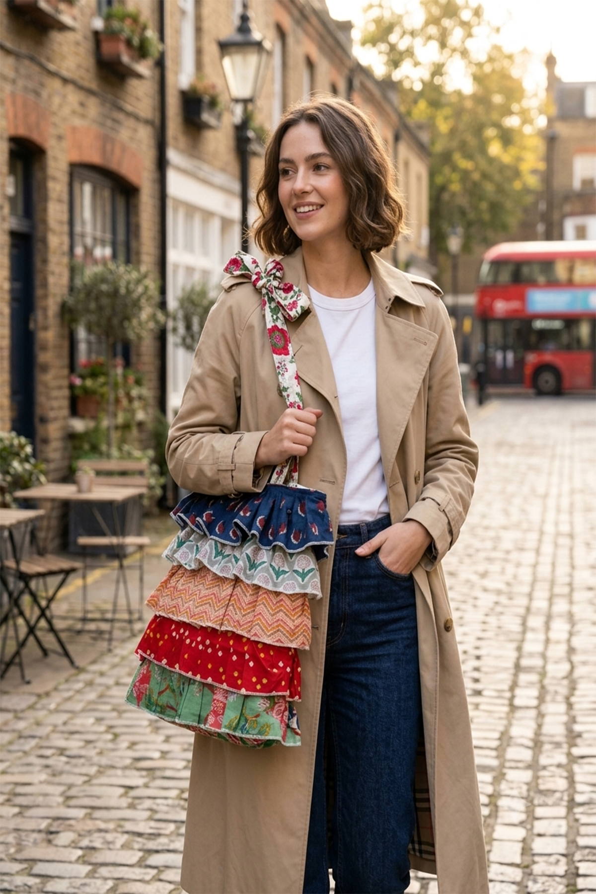 Multi Frill Tote Bag