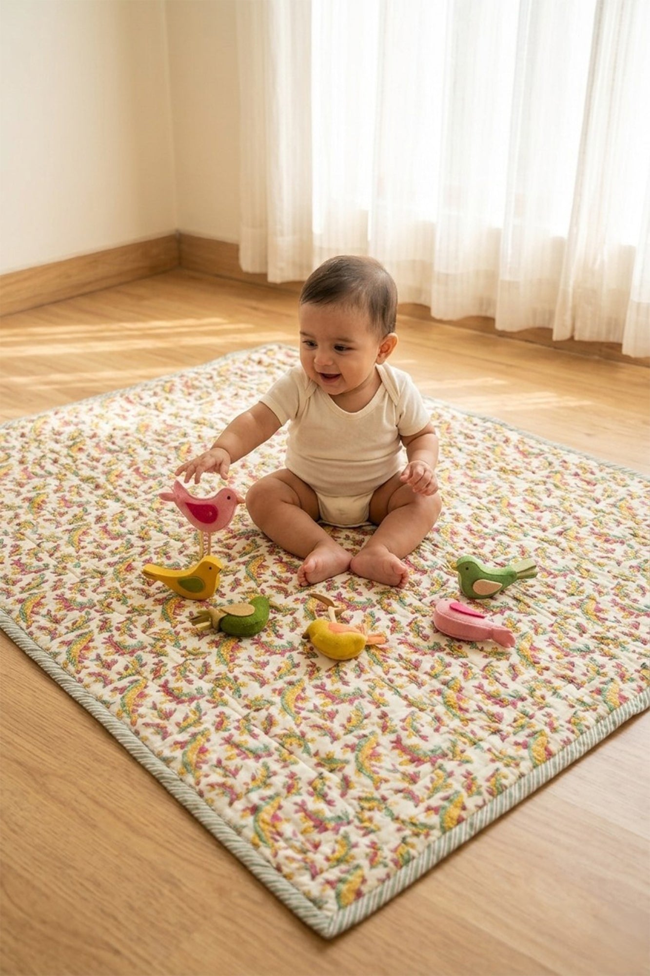 Fish Multicolor  Baby Quilt