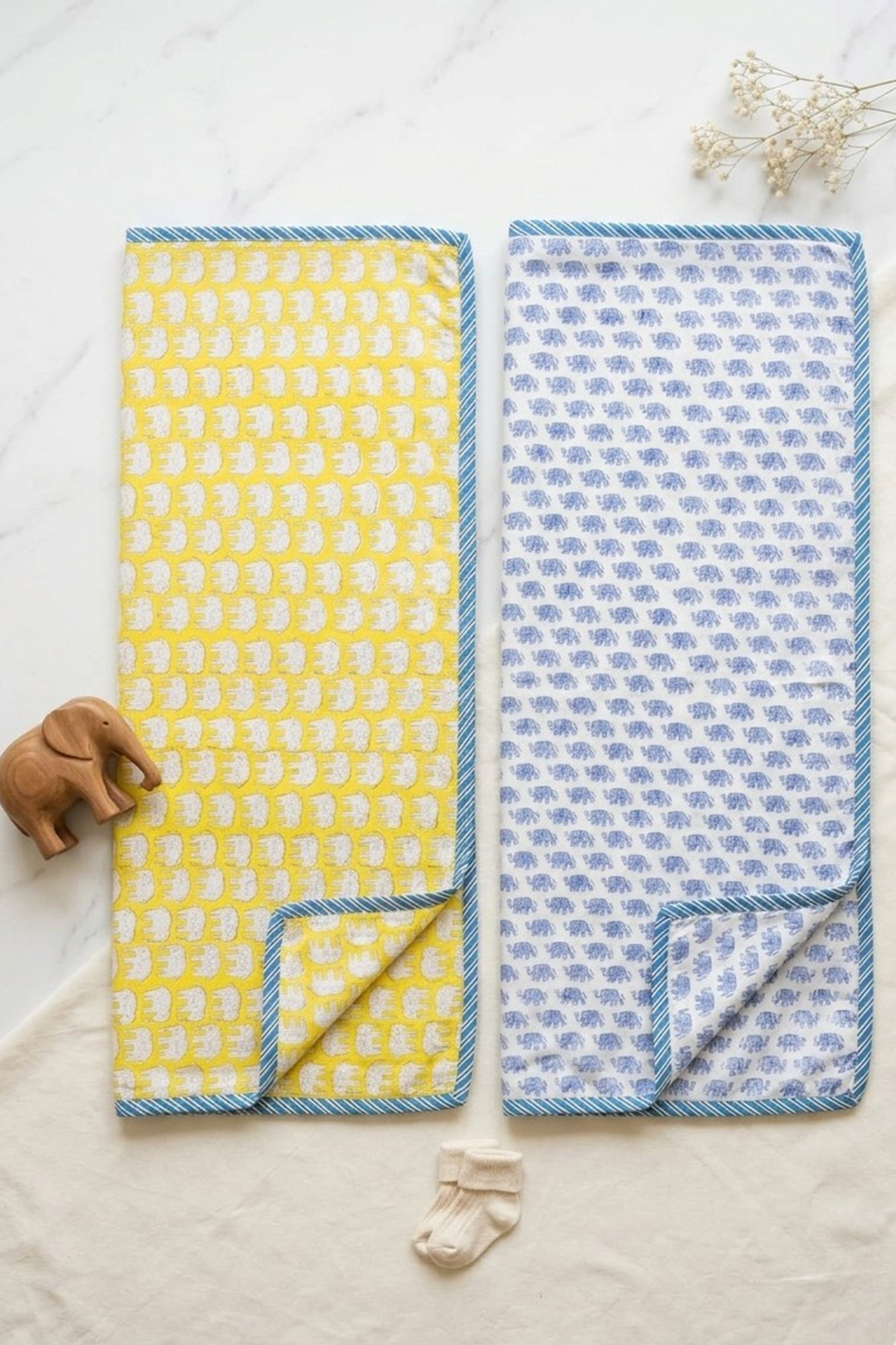 Tiny Trunky Swaddle Pair