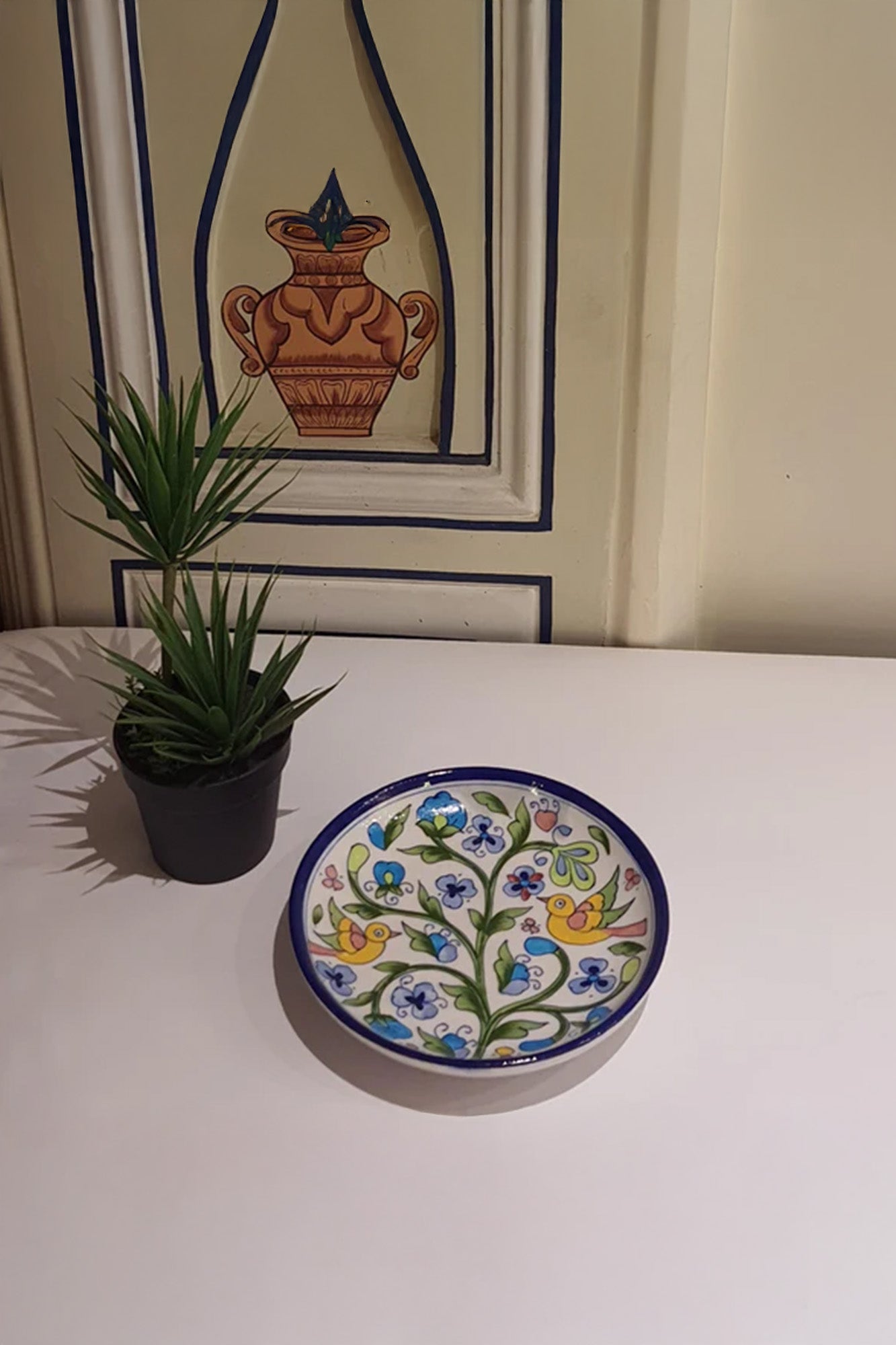 Plate Bird Ceramic