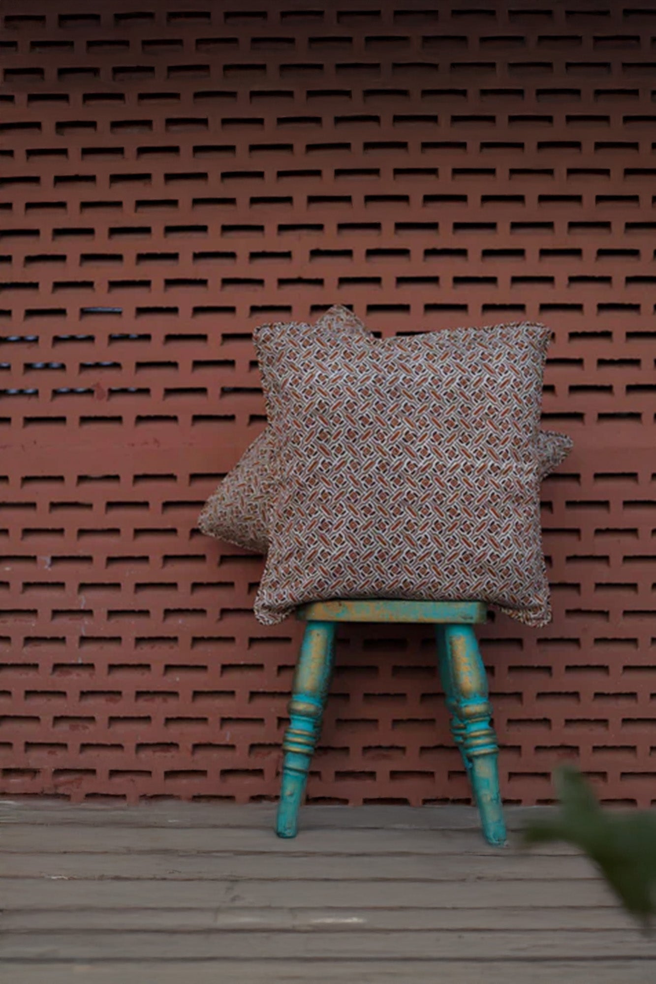 Cushion Cover Abstract Brown
