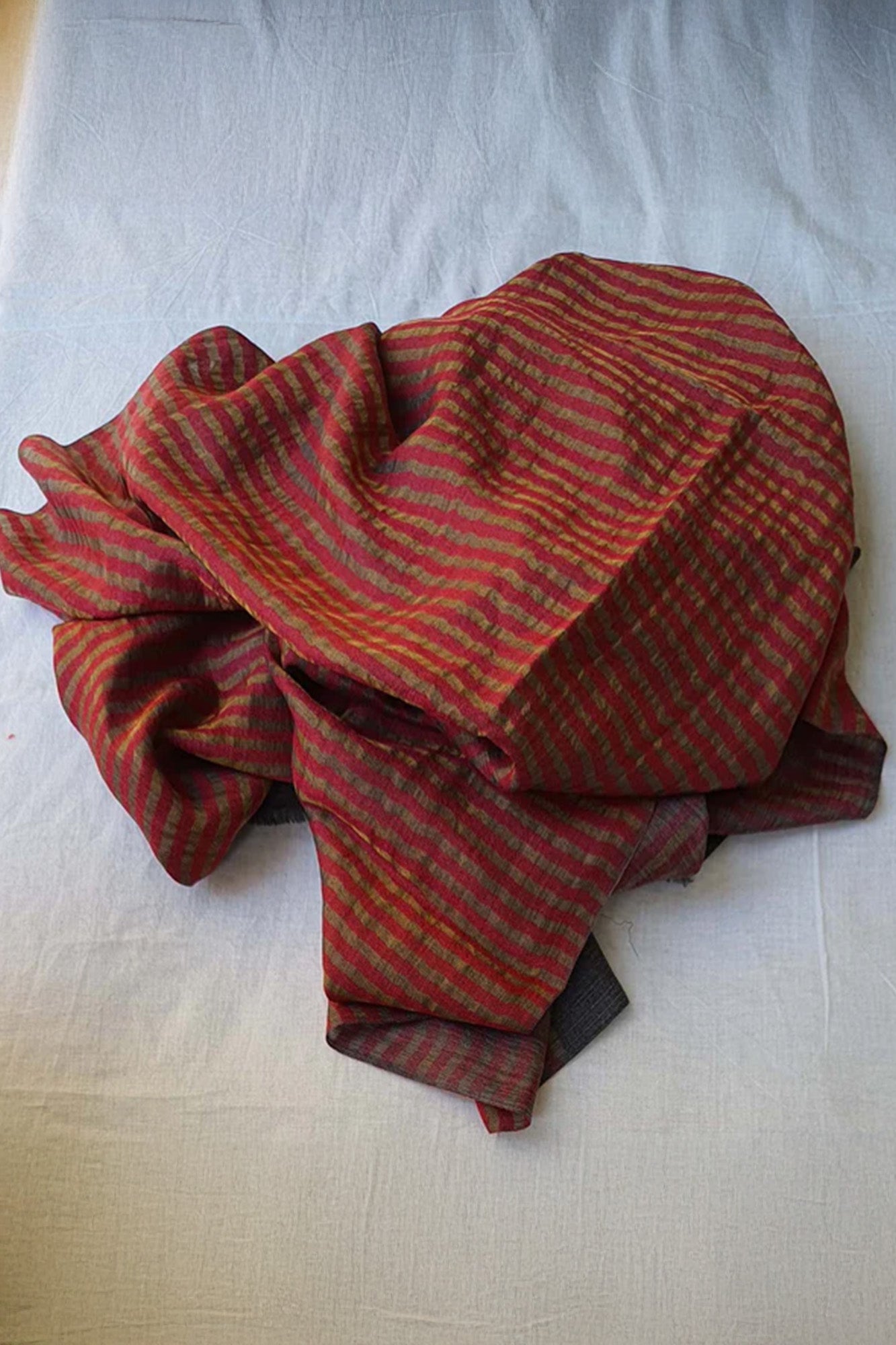 Women Pashmina Stole Striped Pink