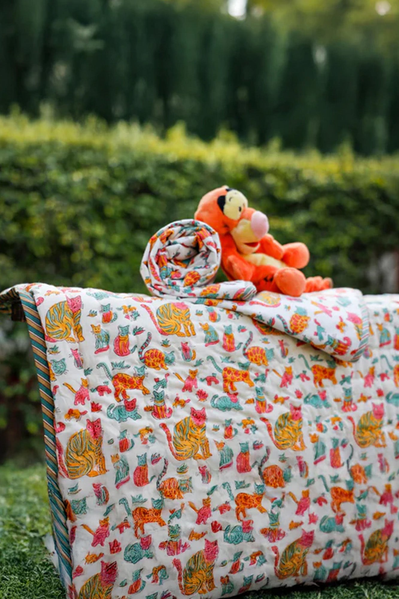 Quilt Kids Cats Yellow