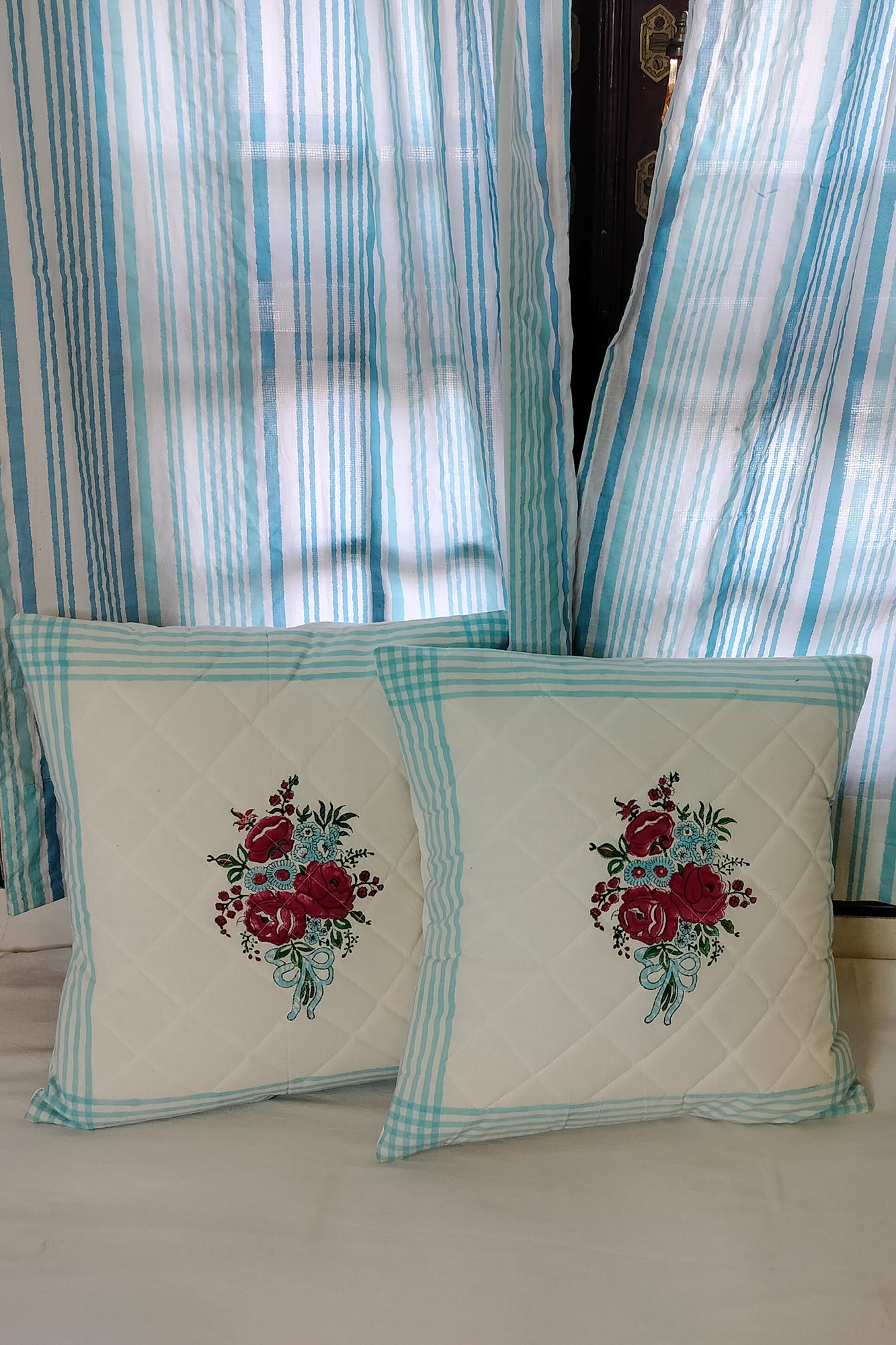 Roses Bunch Cushion Cover Set of 2