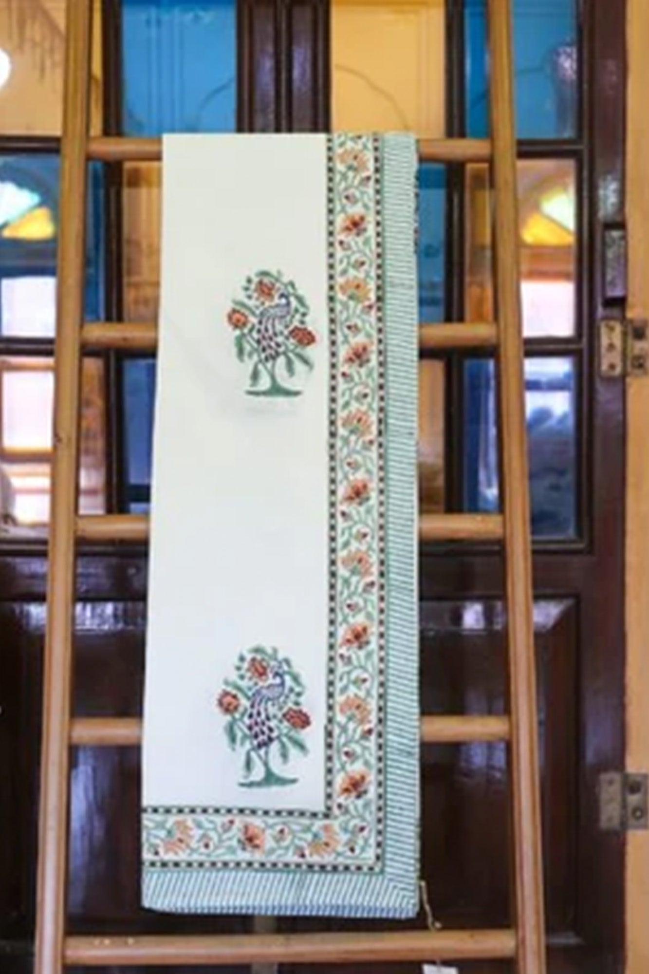 Bedsheet Tree of Life Block Printed