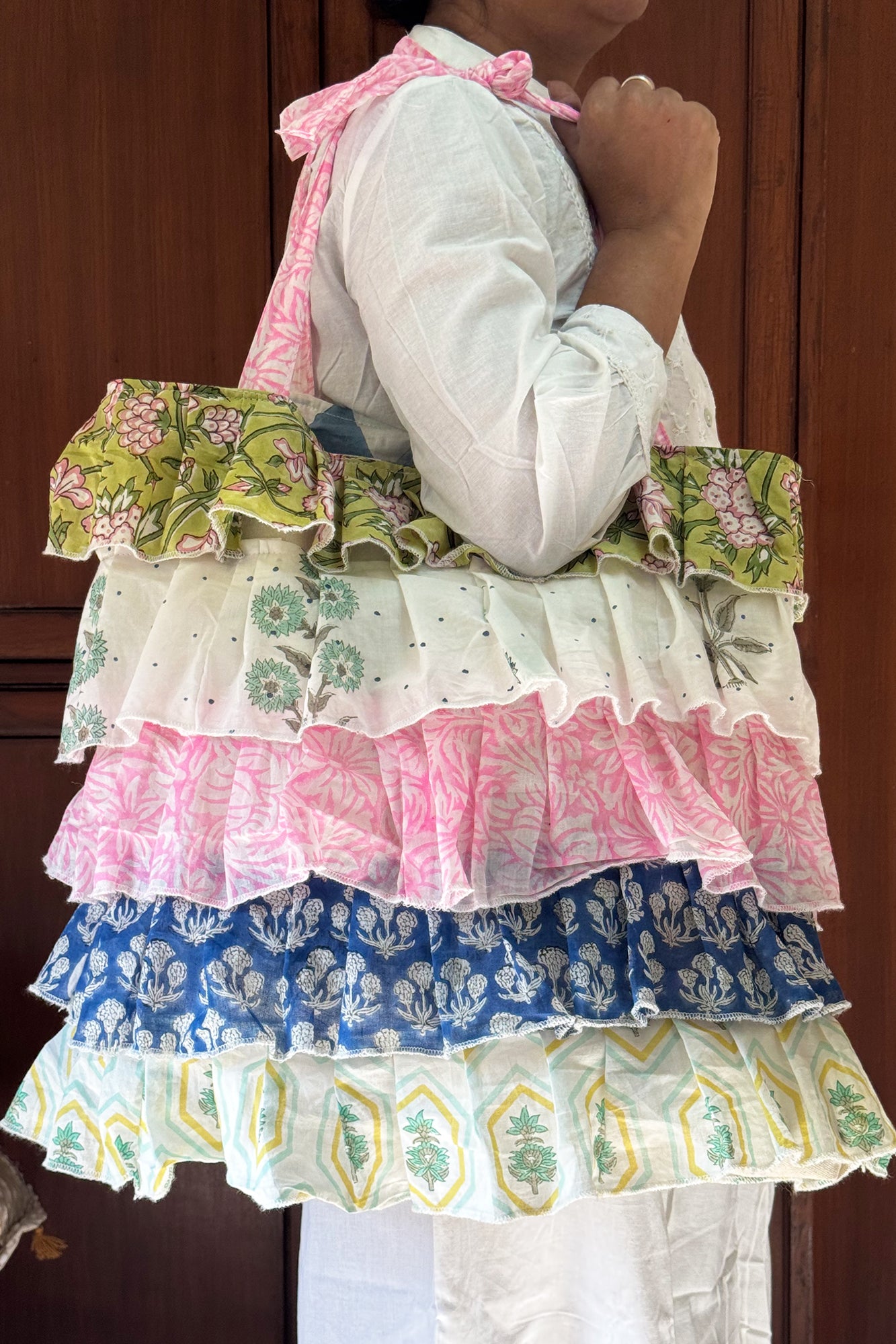 Multi Frill Tote Bag