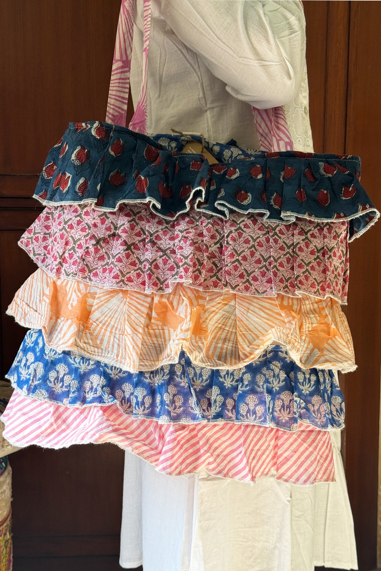 Multi Frill Tote Bag