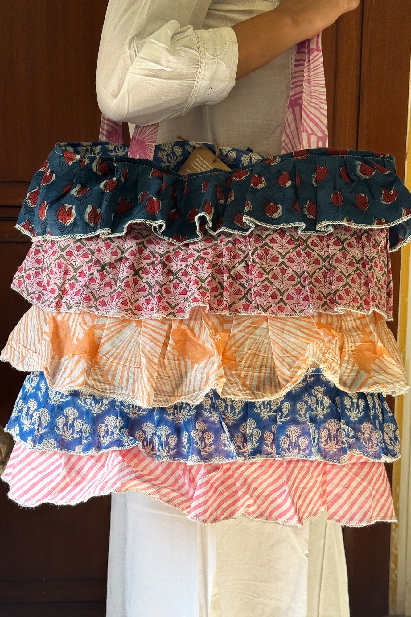 Multi Frill Tote Bag