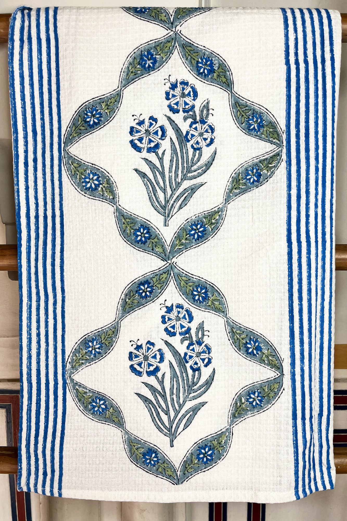 Blue Blossom Bath Towel
