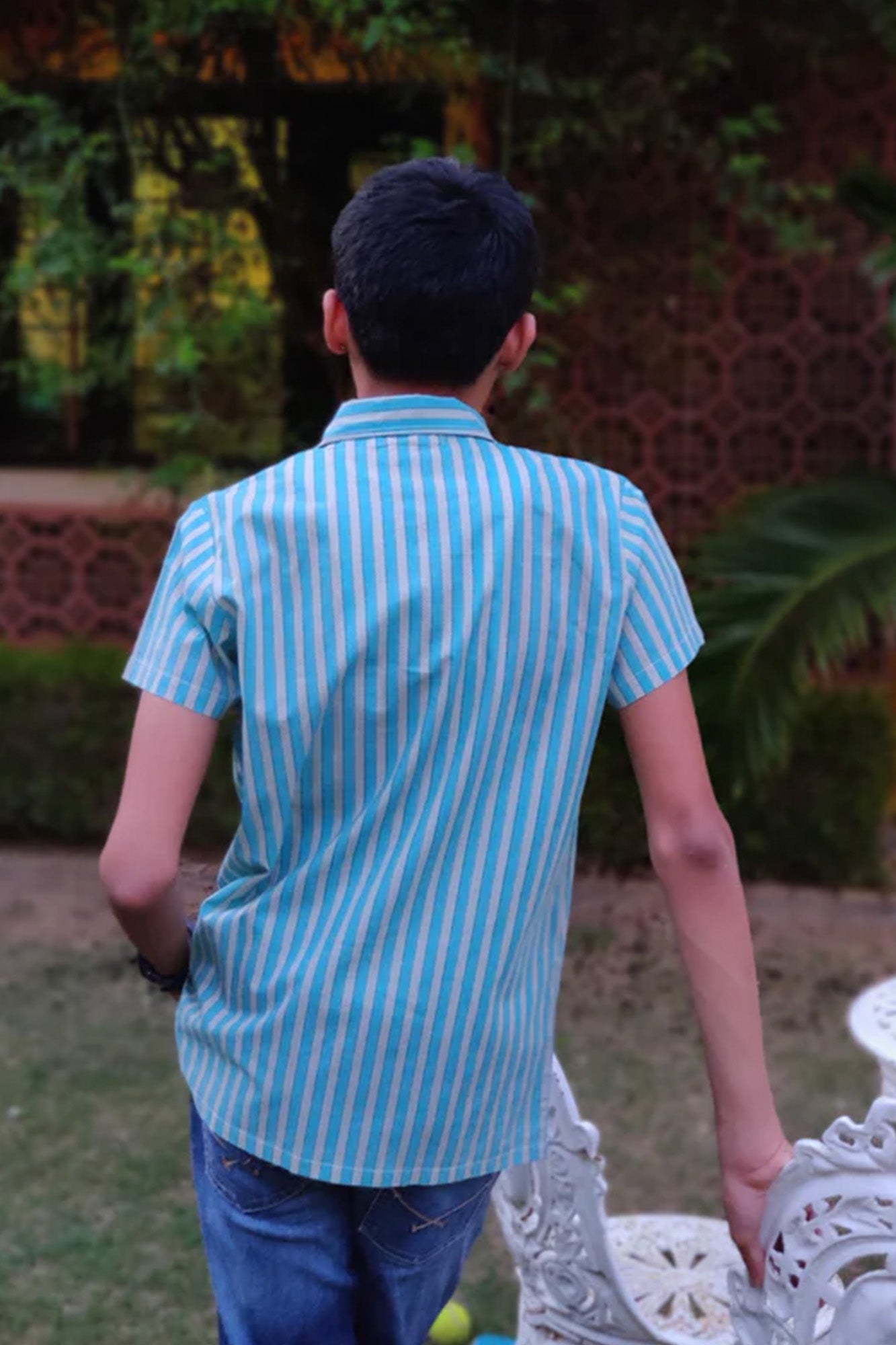Boy Shirt Blue Stripes