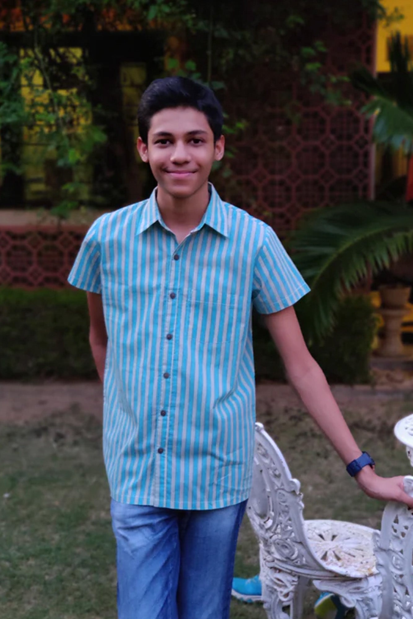 Boy Shirt Blue Stripes