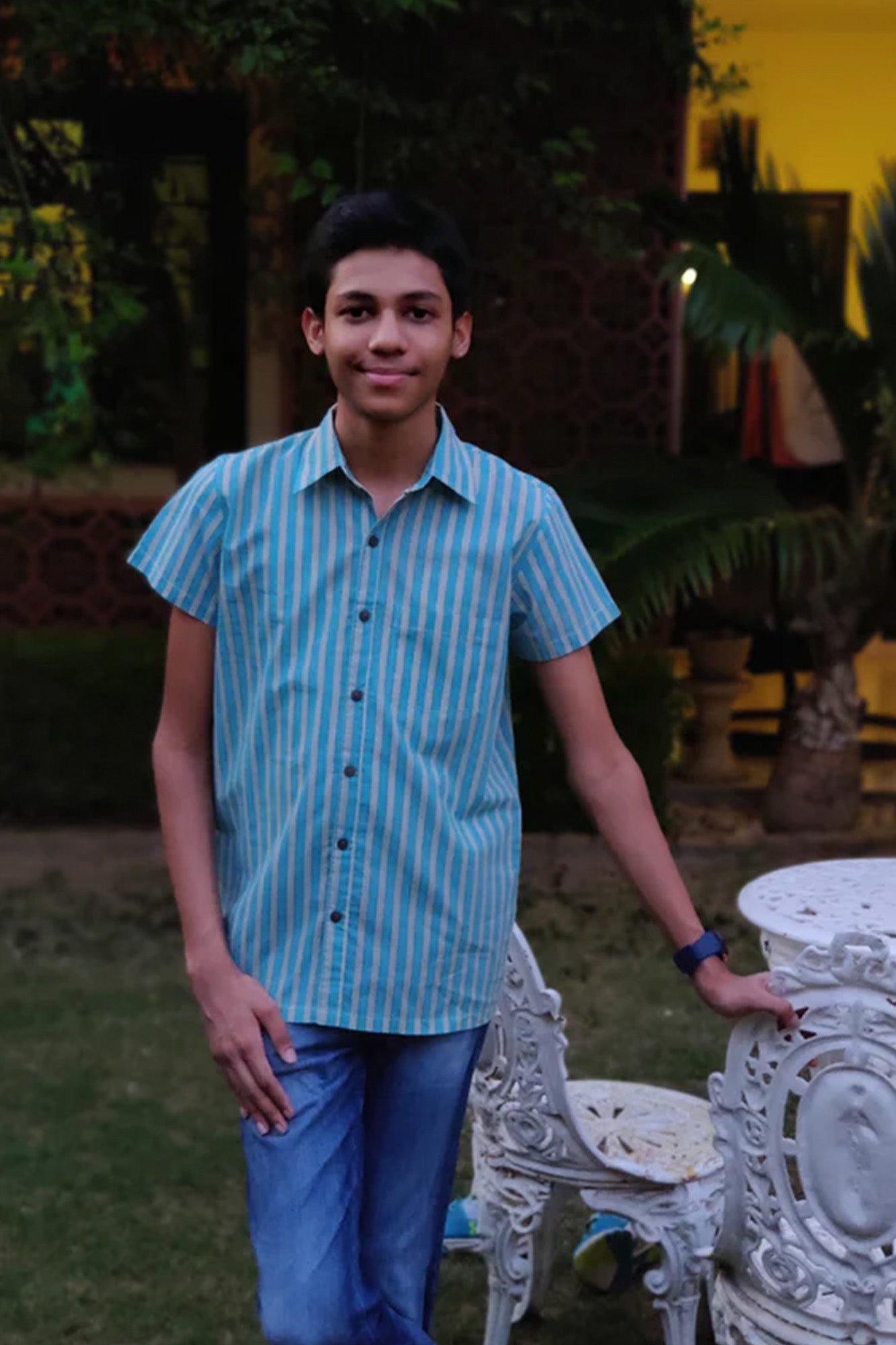 Boy Shirt Blue Stripes