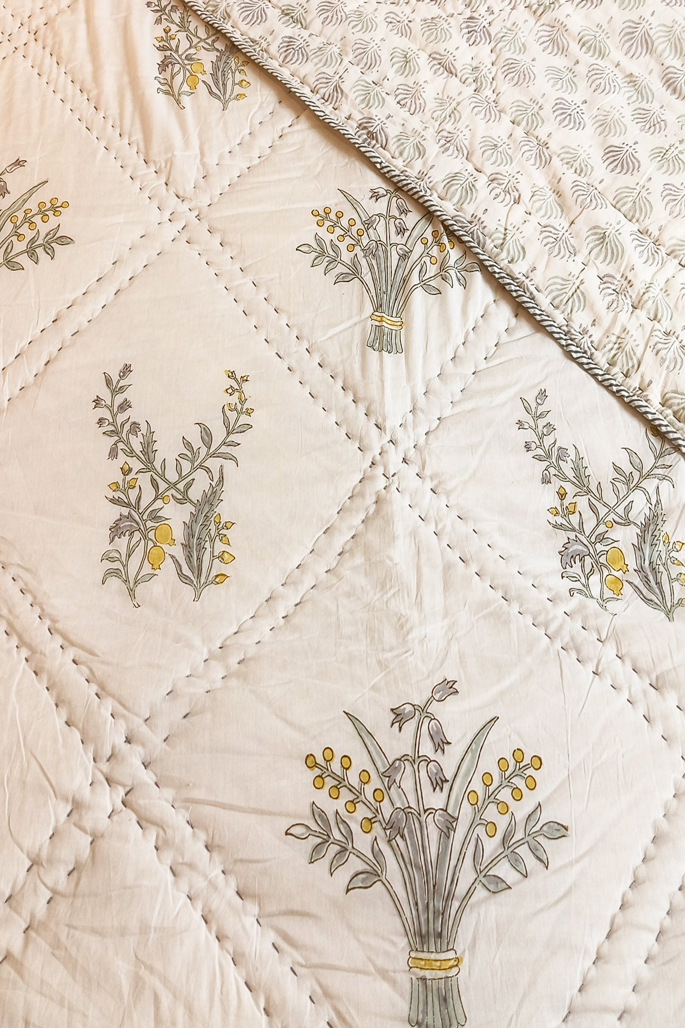 Yellow Pomegranate Razai