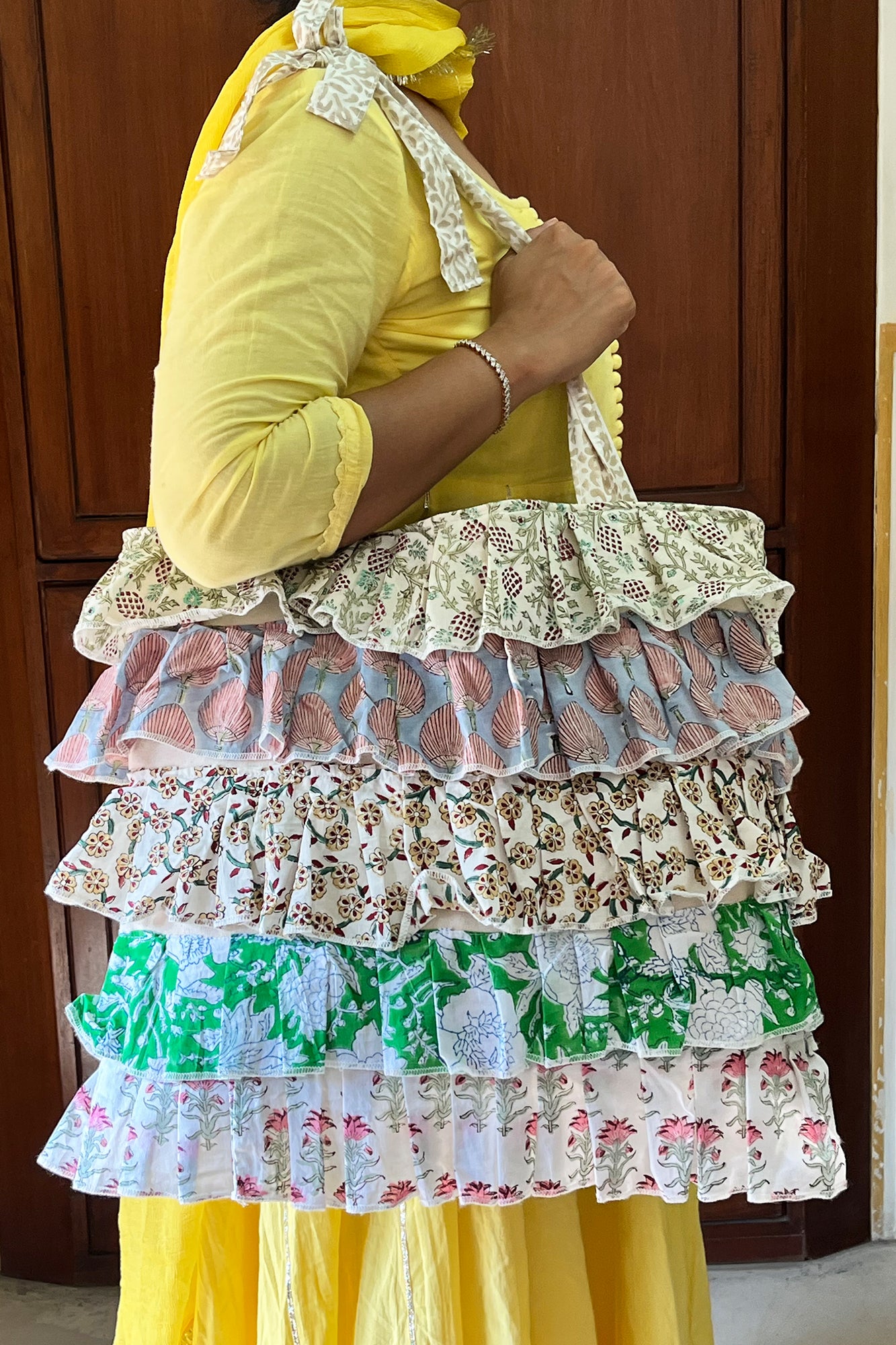 Multi Frill Tote Bag