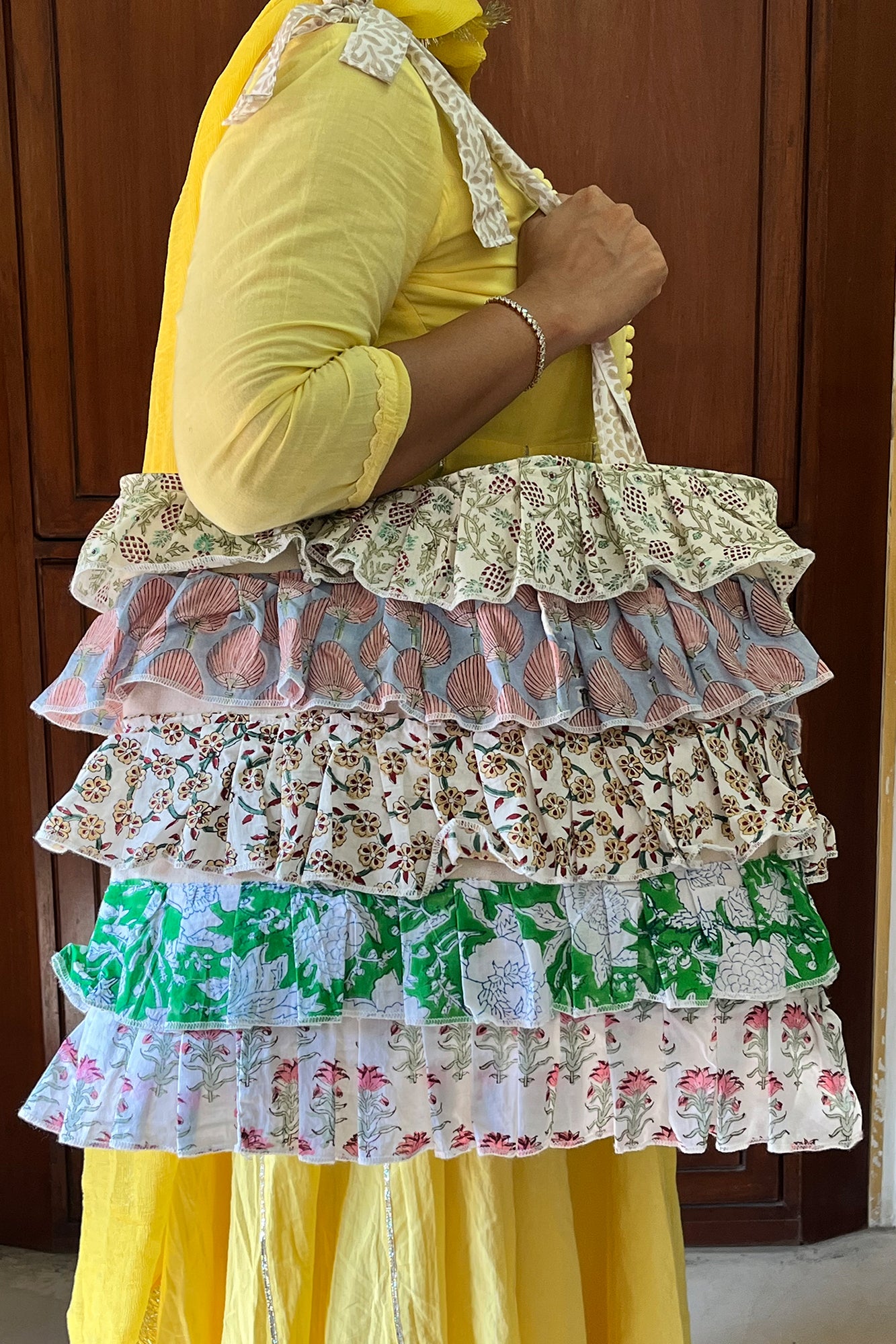 Multi Frill Tote Bag