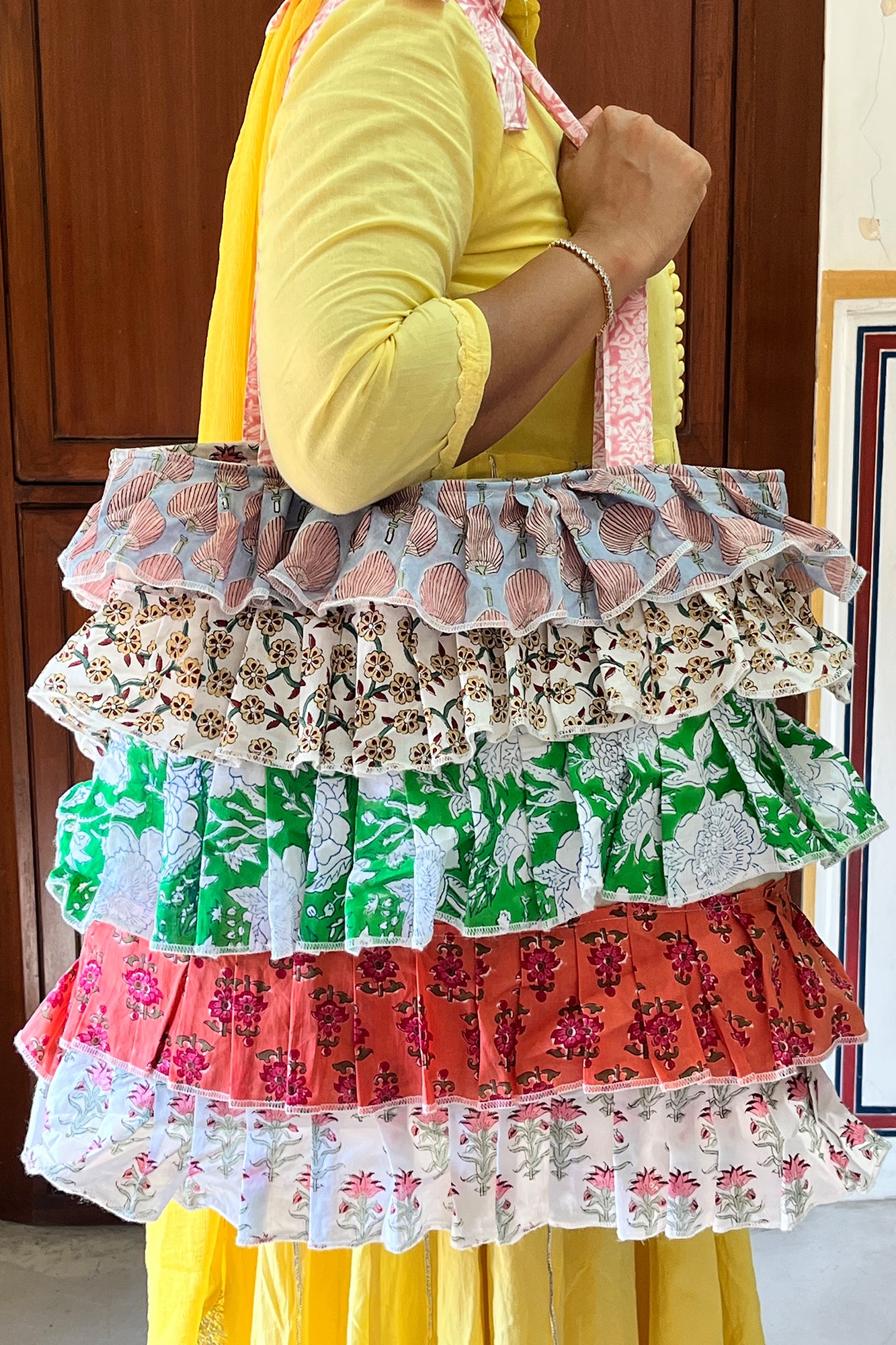 Multi Frill Tote Bag