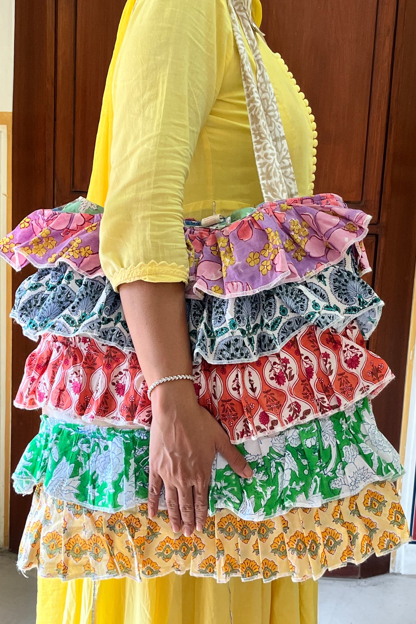 Multi Frill Tote Bag