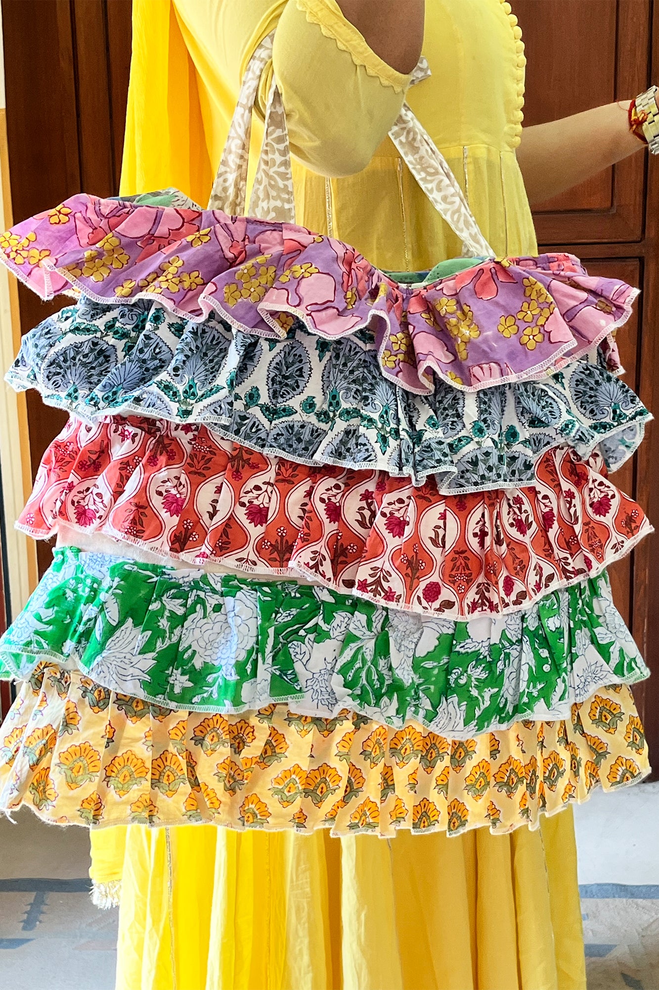 Multi Frill Tote Bag