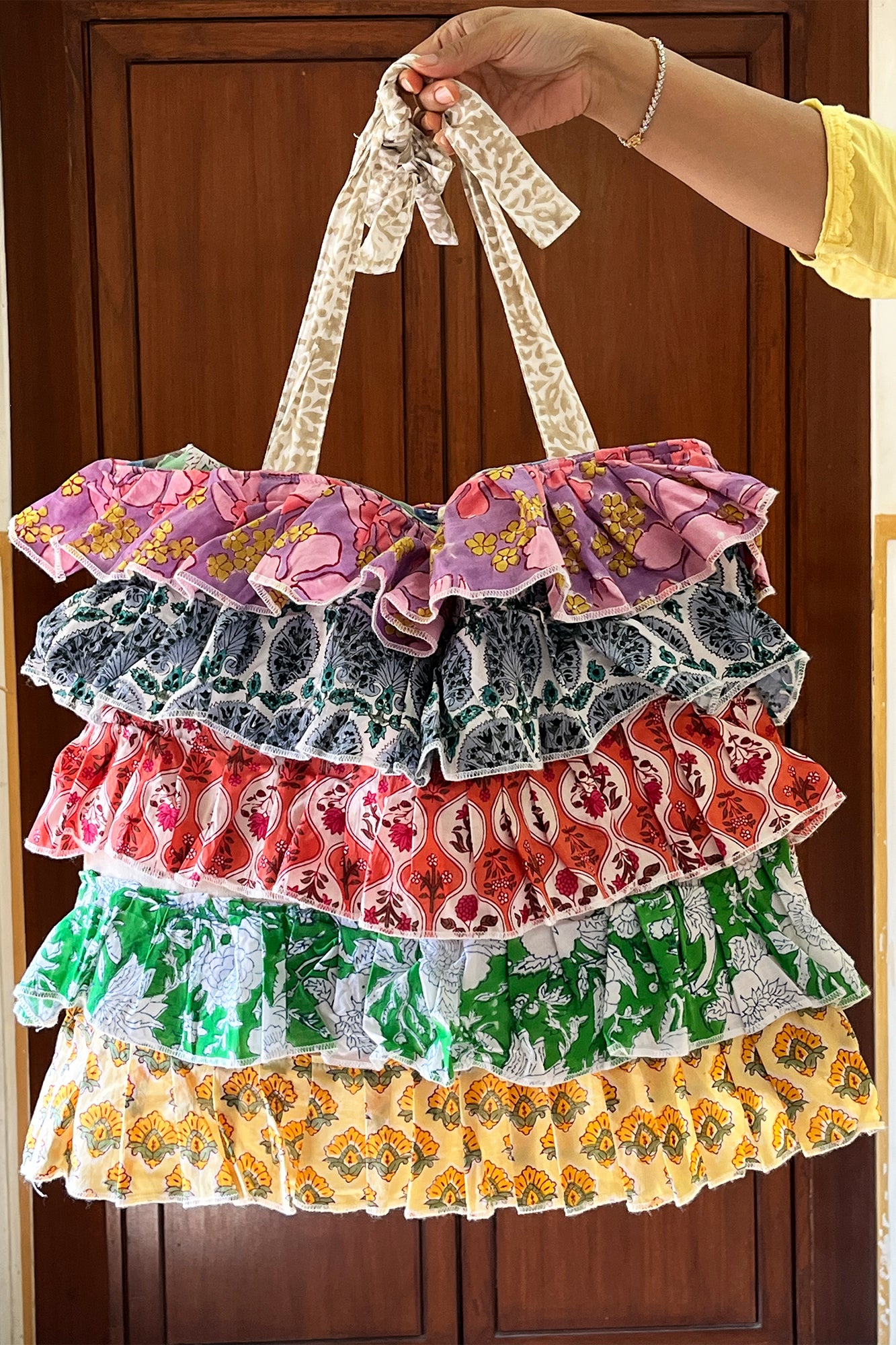 Multi Frill Tote Bag