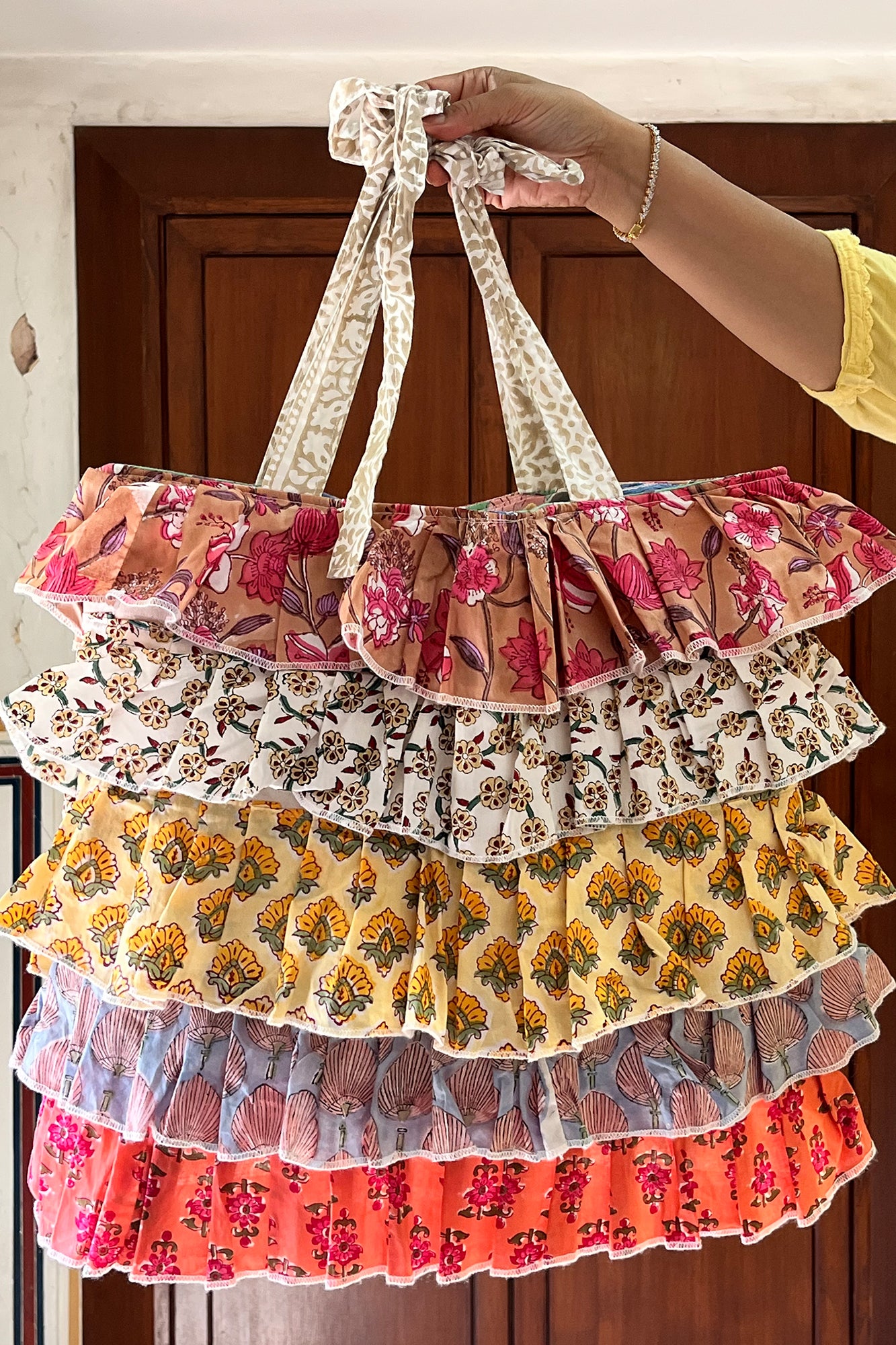 Multi Frill Tote Bag