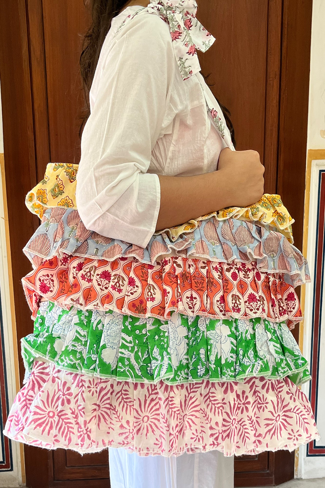 Multi Frill Tote Bag