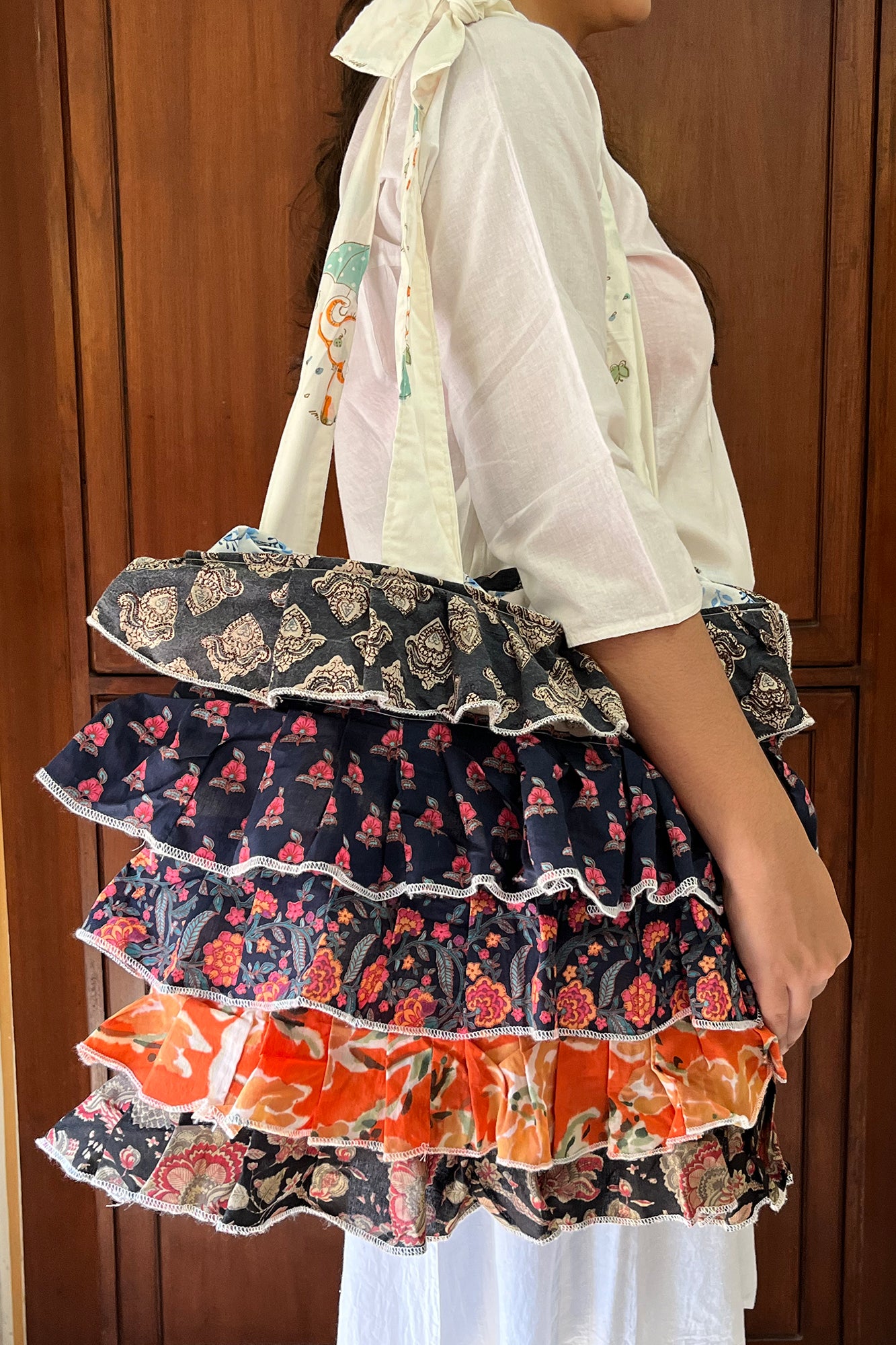 Multi Frill Tote Bag