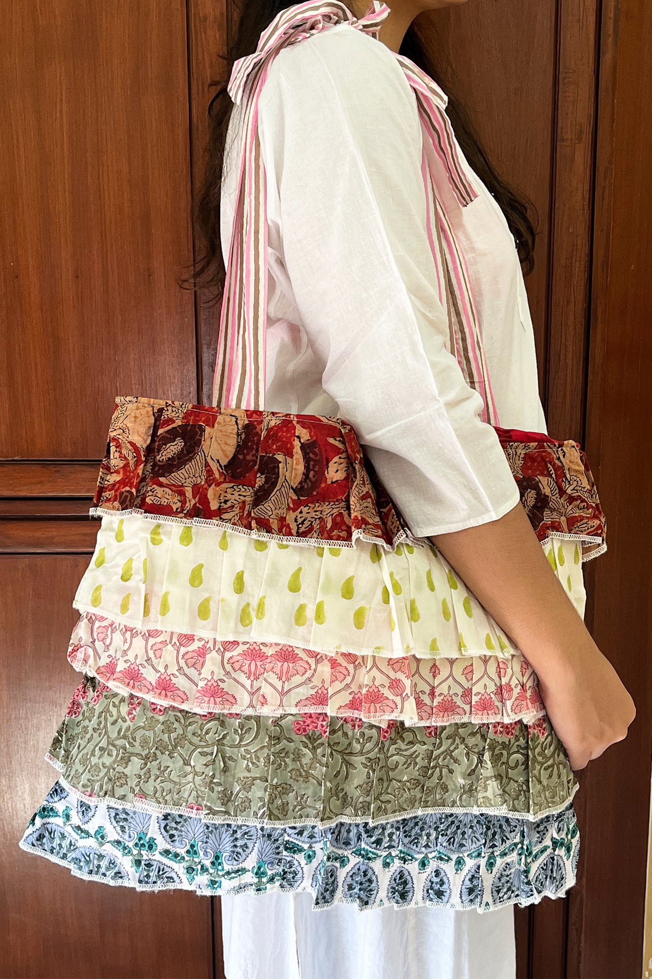 Multi Frill Tote Bag