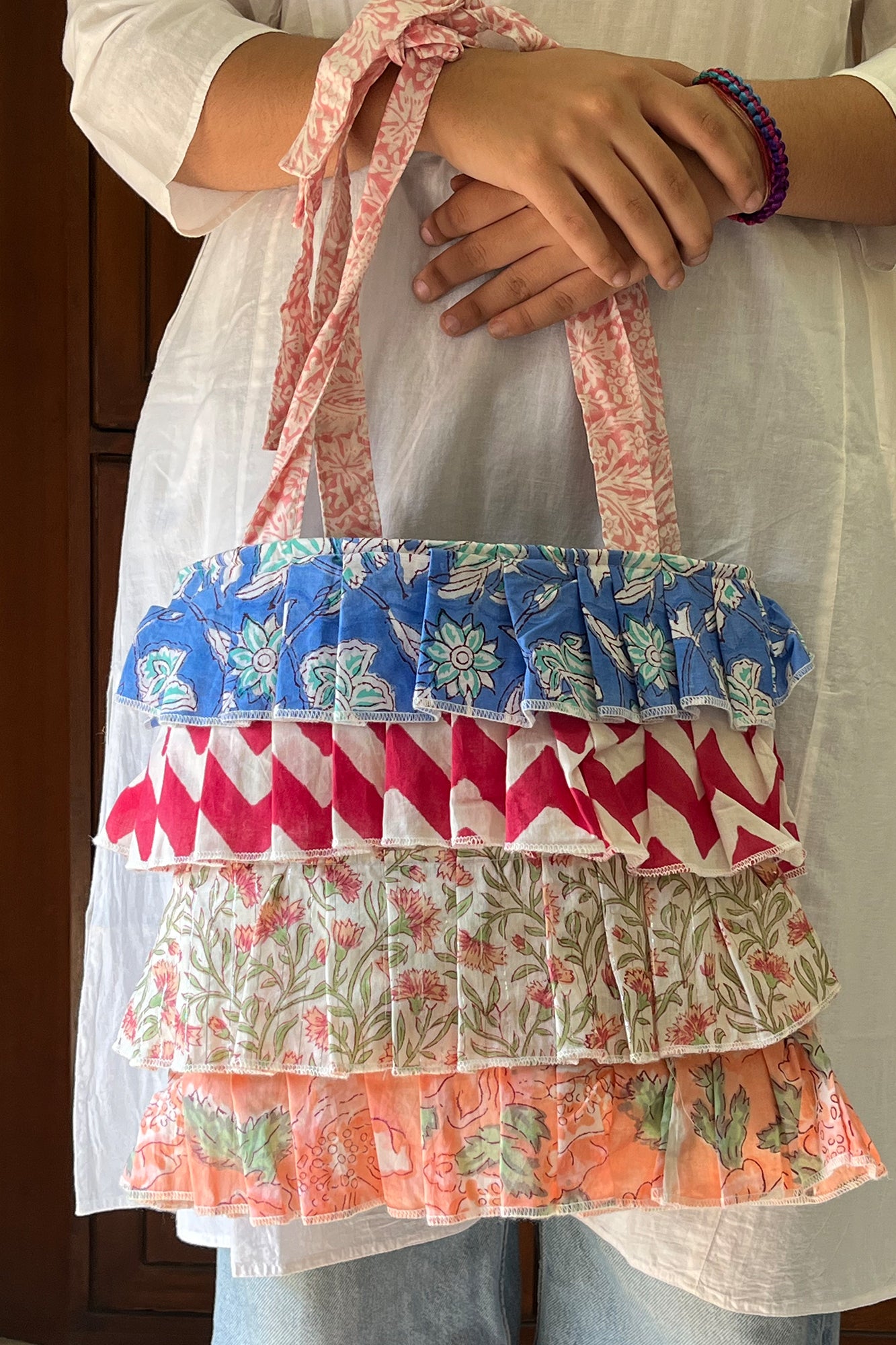 Multi Frill Tote Bag