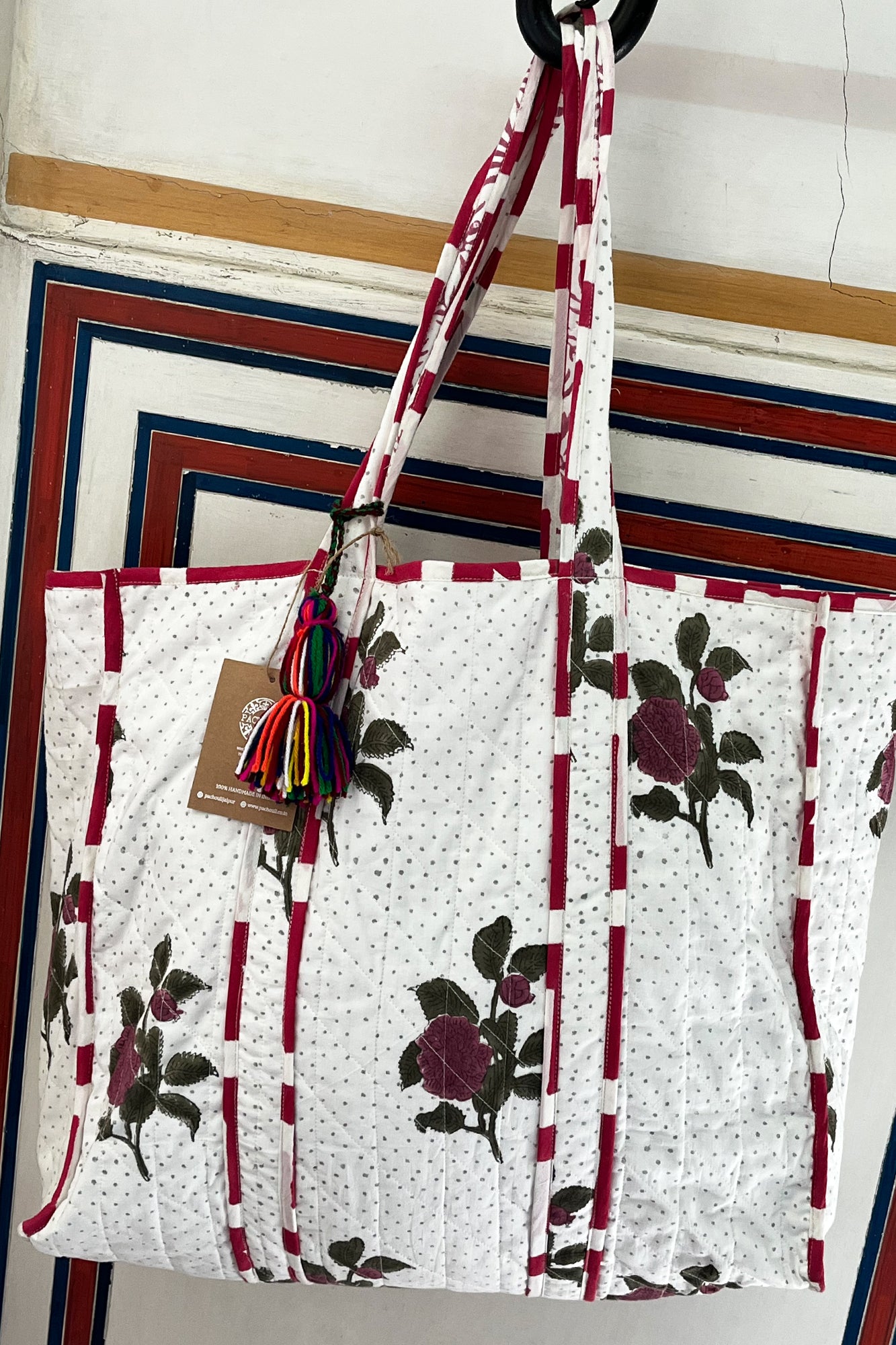 Natural Rose Tote Bag