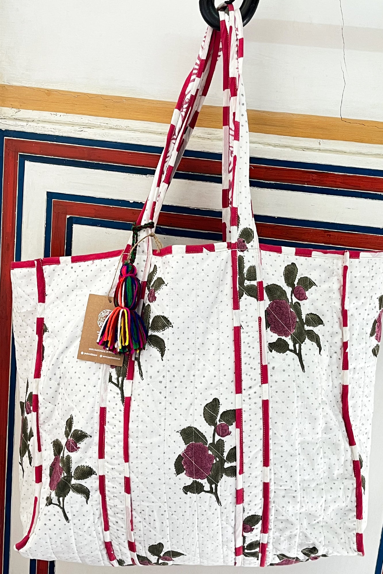 Natural Rose Tote Bag