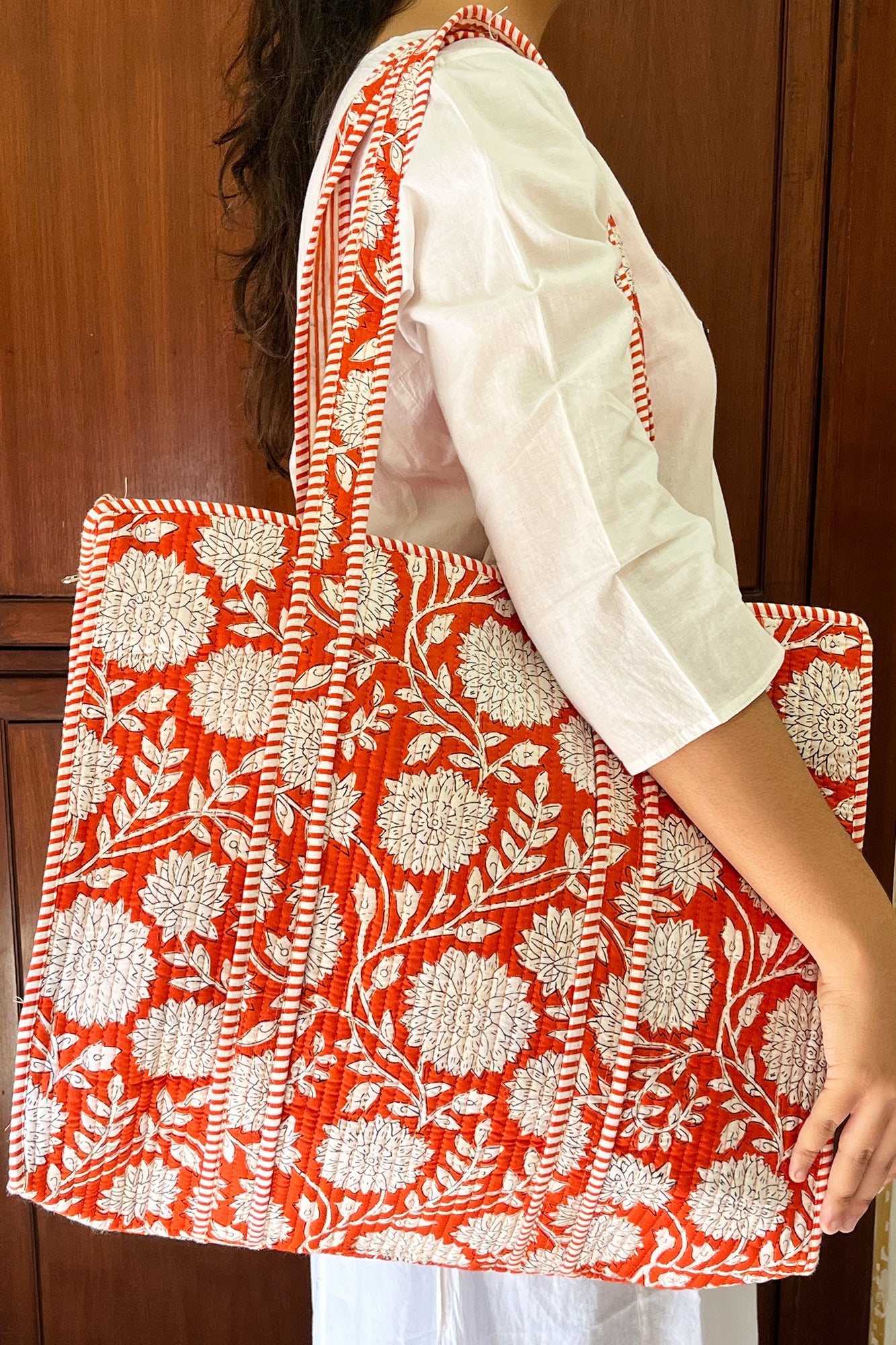 Red Sunflower Tote Bag