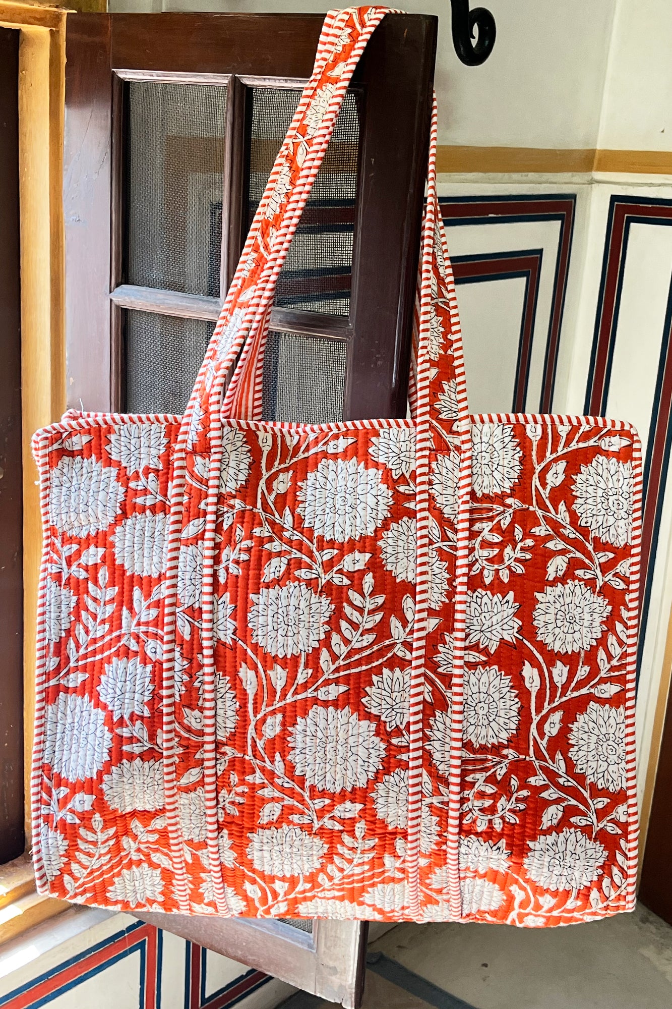 Red Sunflower Tote Bag