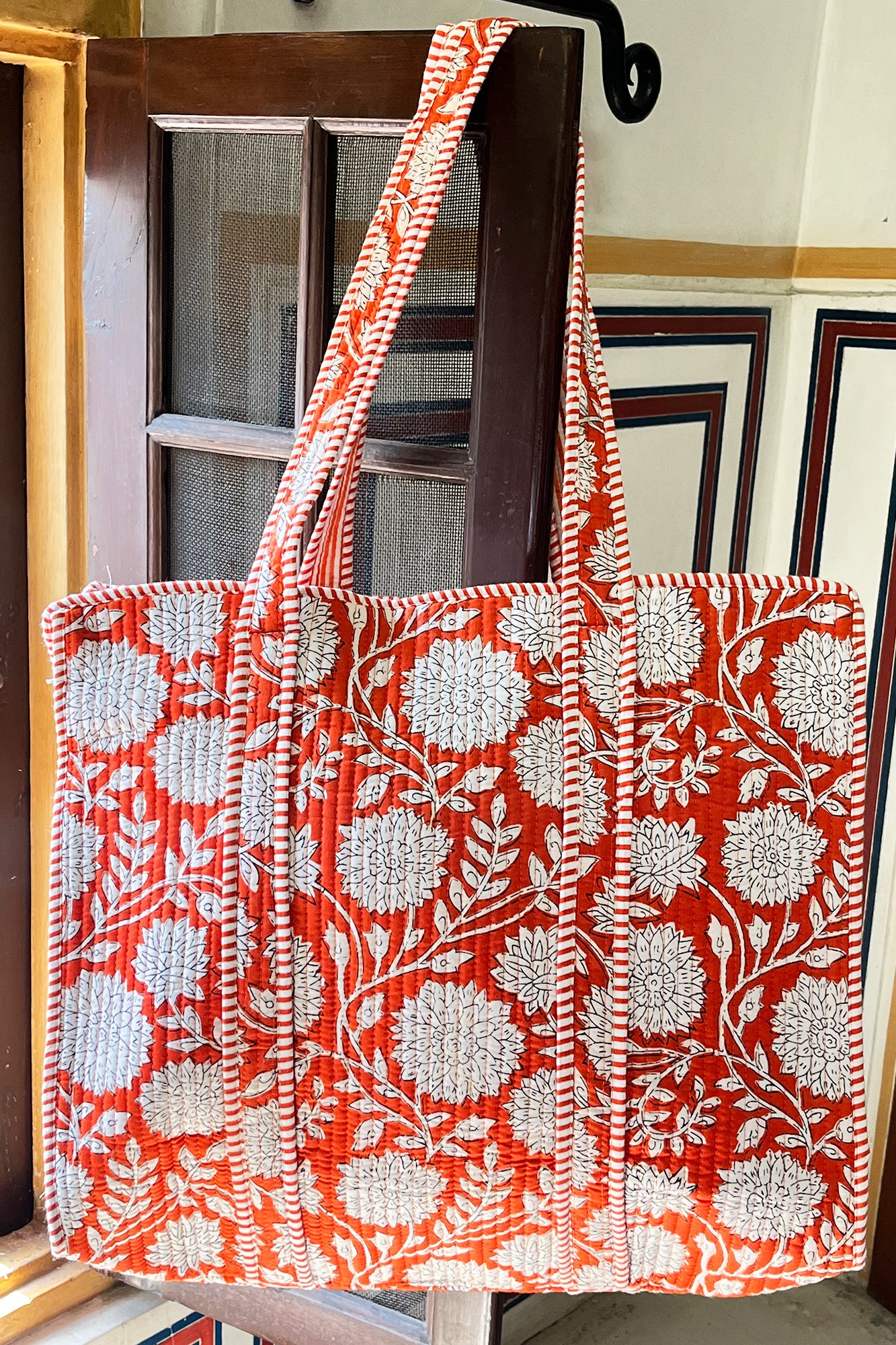 Red Sunflower Tote Bag