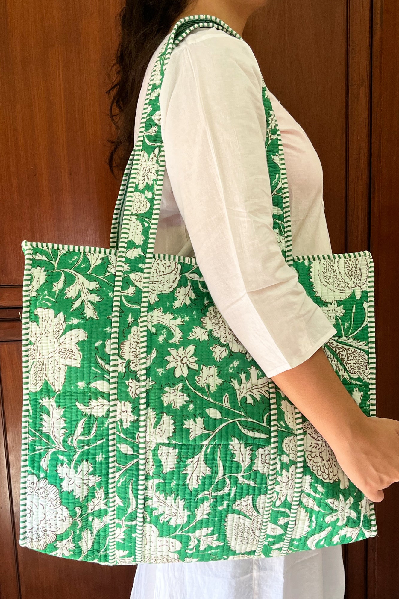 Green Marigold Tote Bag