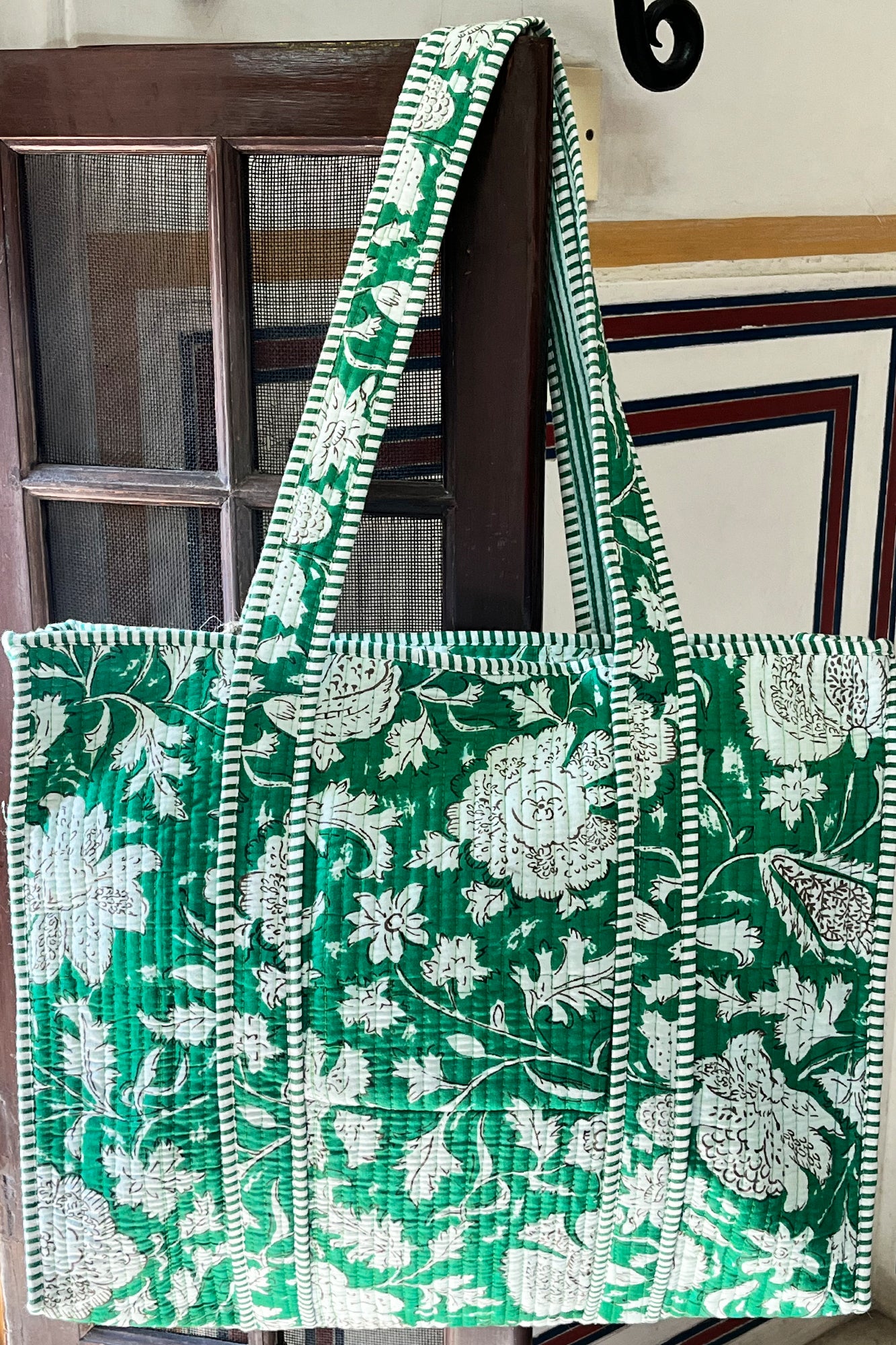 Green Marigold Tote Bag